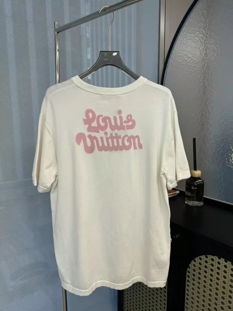 Louis Vuitton Louis Vuitton LV x Tyler White Knit TShirt-2506 Size US XL / EU 56 / 4 - 2 Thumbnail