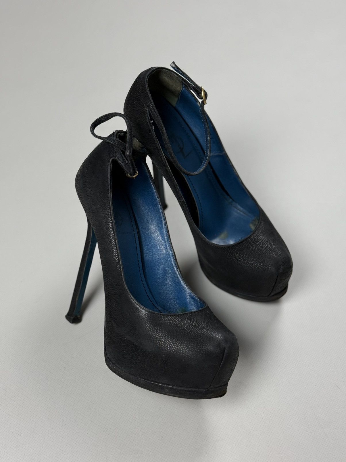 Vintage × Yves Saint Laurent YSL Yves Saint Laurent Vintage Ladies Leather Platform Heels Size US 6.5 / IT 36.5 - 3 Thumbnail