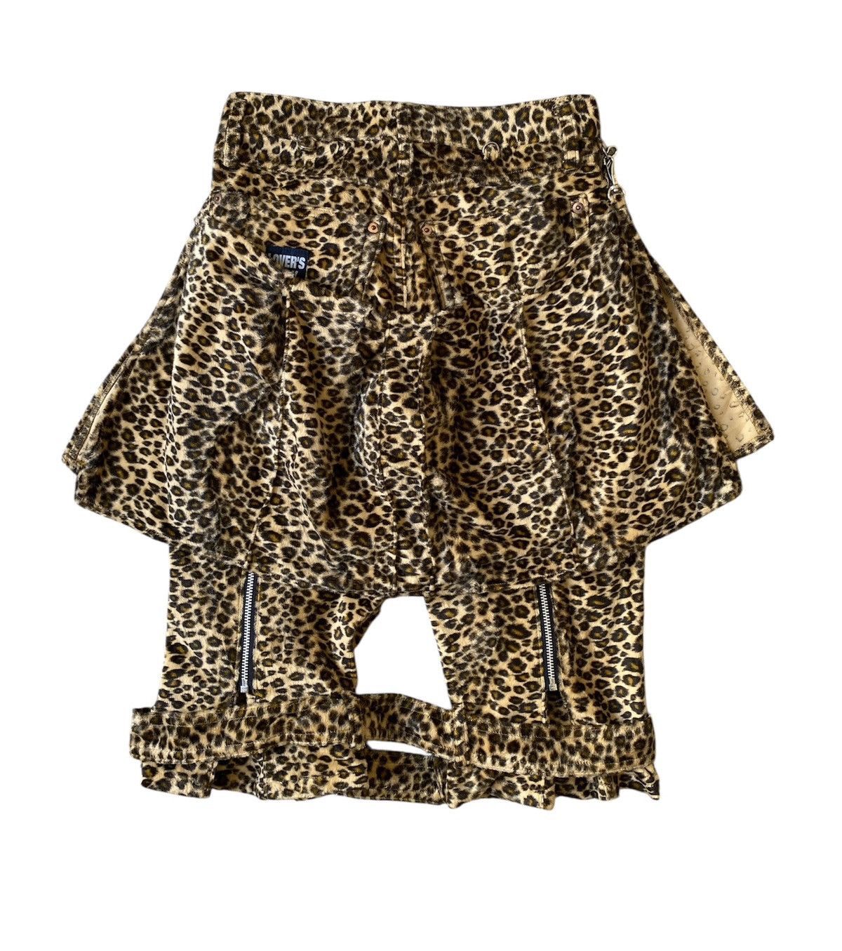 Japanese Brand Vintage Super Love’r Rock Japan Punk Velvet Leopard Bondage Size US 26 / EU 42 - 2 Thumbnail