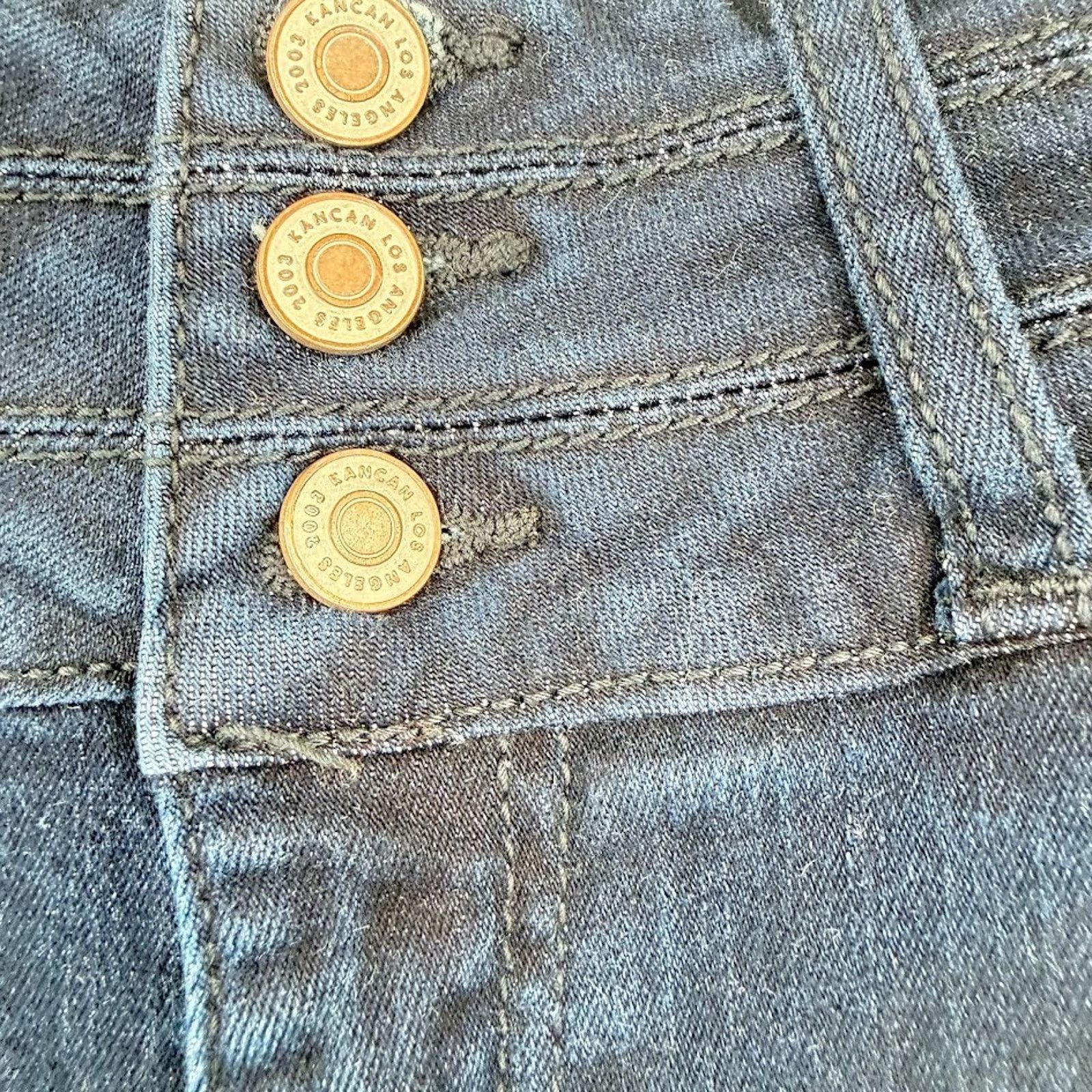 & Other Stories KanCan Womens Jeans 11/29 High Rise Skinny Button Fly Size 29" - 6 Thumbnail