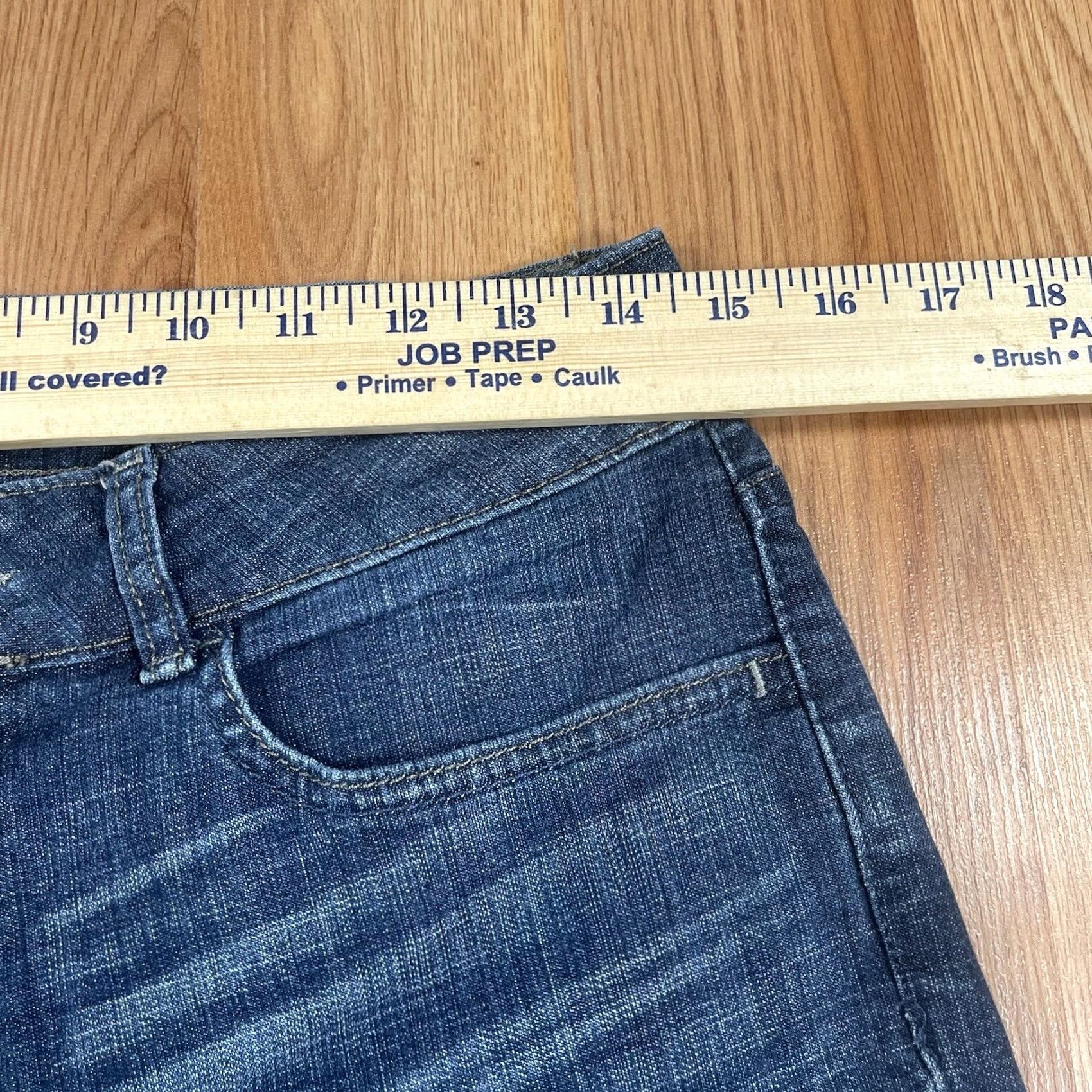 Vintage Riders By Lee Jeans Pants Womens 8P Straight Leg Mid Rise Blue Wash Denim - Vintage Condition - 28in Zip Pocket Size 30" / US 8 / IT 44 - 4 Thumbnail
