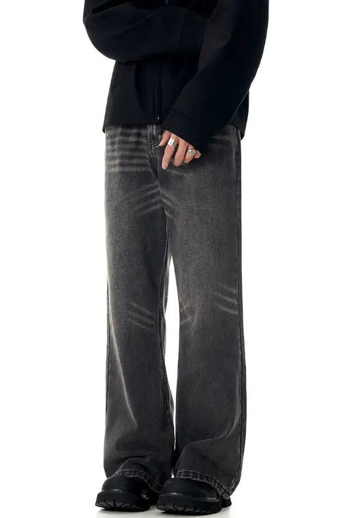 VIBE Street loose American street cleanfit straight flared jeans Size US 32 / EU 48 - 3 Thumbnail