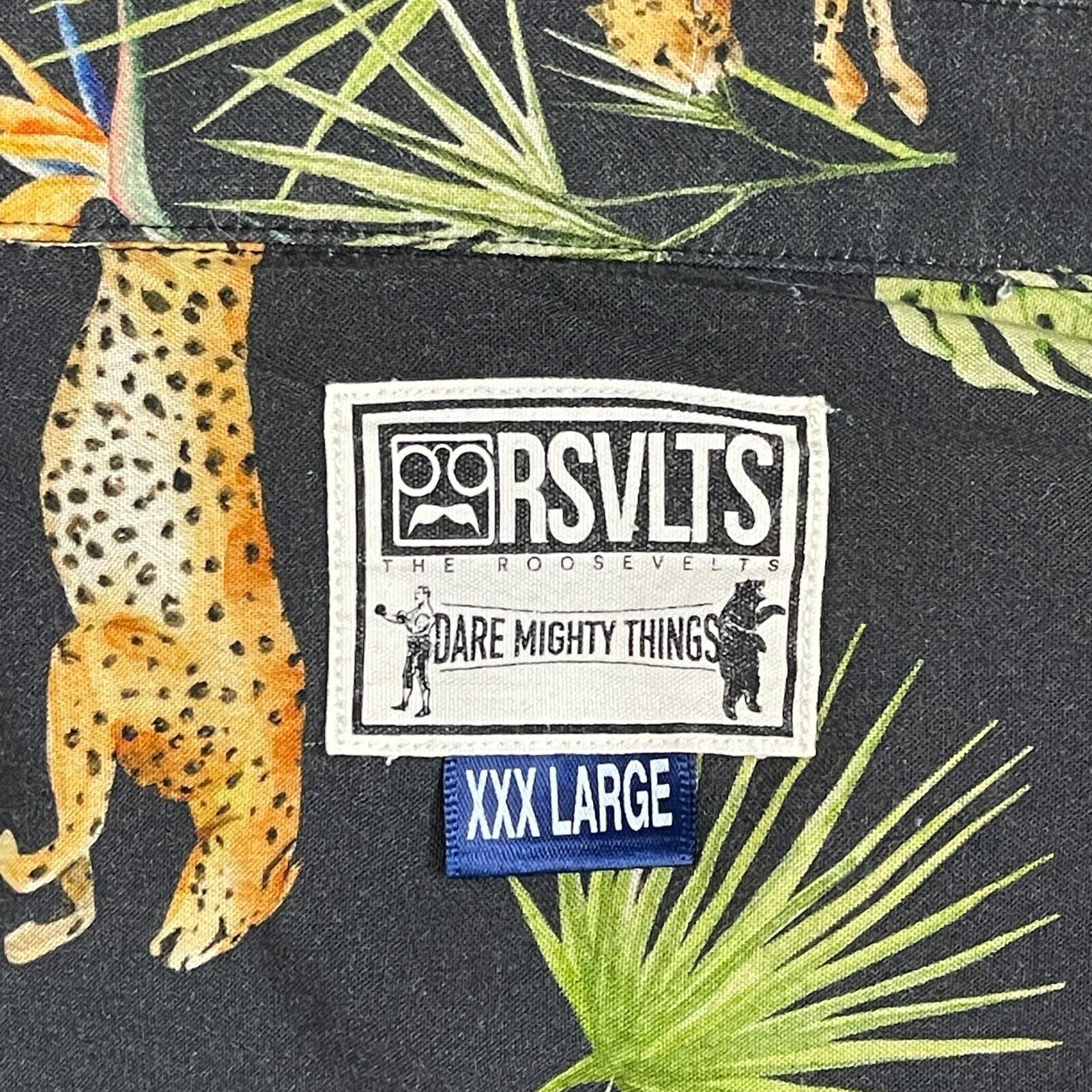 Other Cheetah Gazelle The Hunt RSVLTS Bowling Shirt 3XL Size US XXL / EU 58 / 5 - 5 Thumbnail