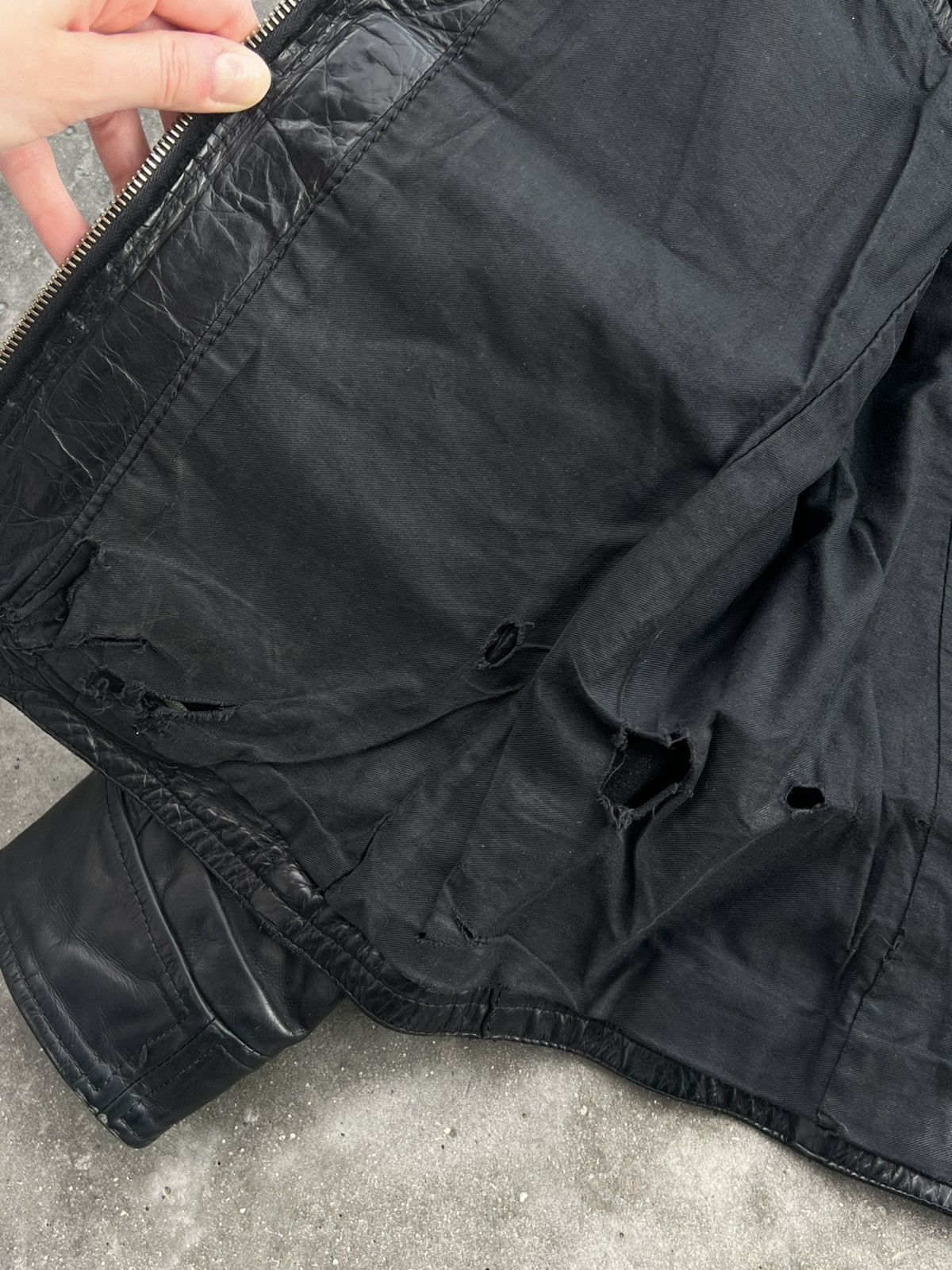 Acne Studios × Genuine Leather × Vintage FW11 Acne Studios Leather Biker Jacket Rare Hype Streetwear Size US M / EU 48-50 / 2 - 11 Thumbnail