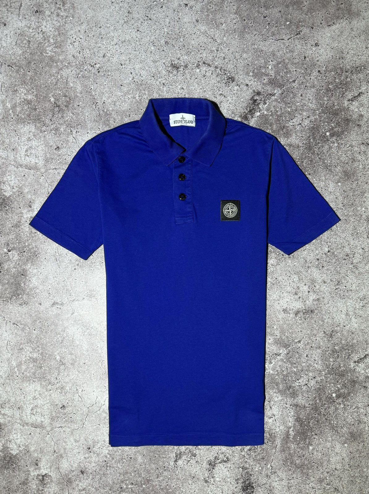 Massimo Osti × Stone Island Stone Island Junior 12/156 blue polo T-shirt Size US XS / EU 42 / 0 - 1 Thumbnail
