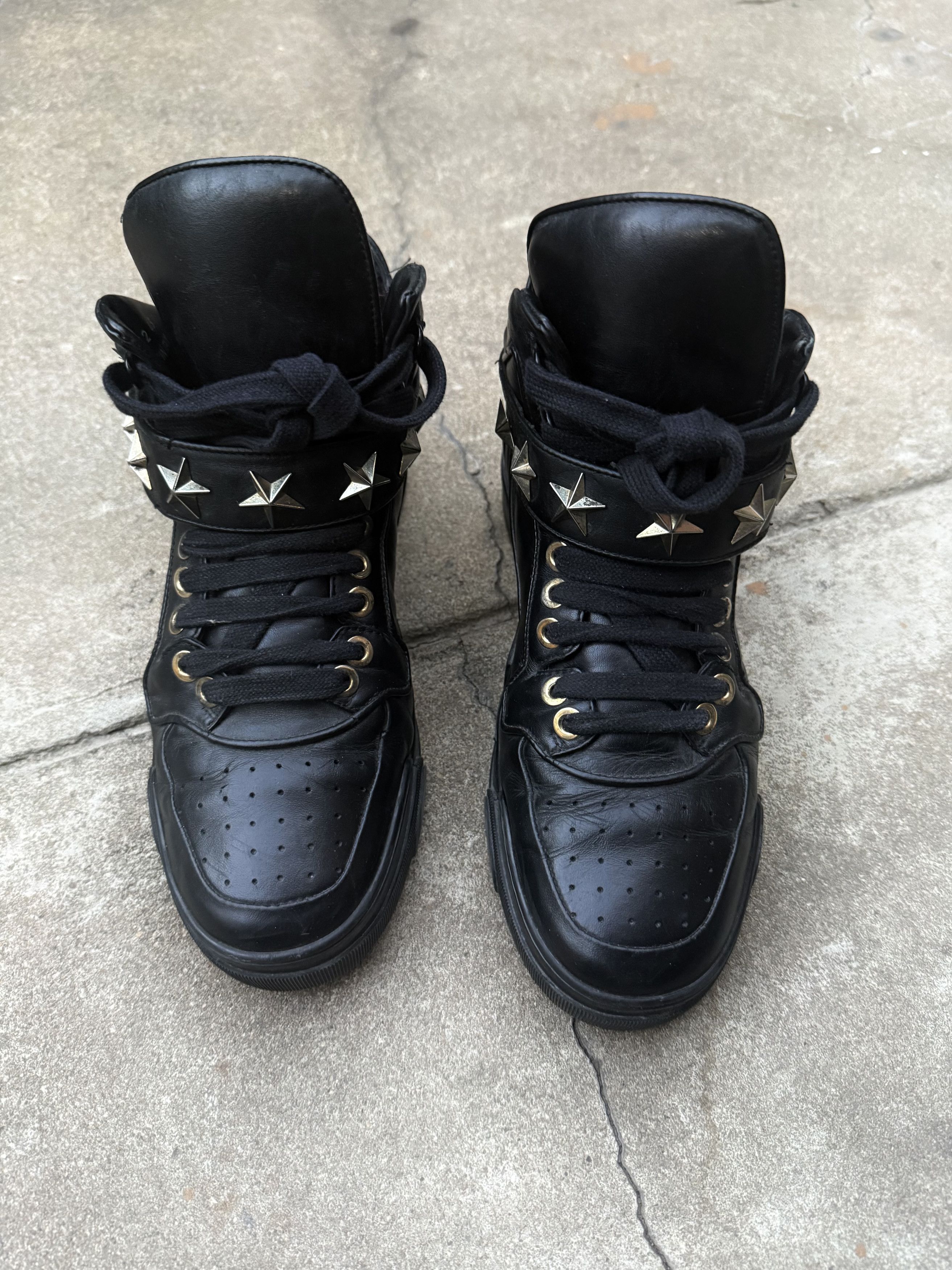 Givenchy Givenchy Triple Black Star Studded Tyson Sneakers Size US 10 / EU 43 - 4 Thumbnail