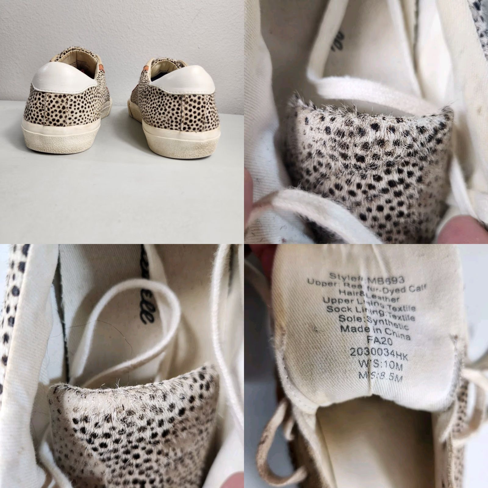 Madewell Madewell Sidewalk Sneakers in Spotted Calf Hair-Size 10 Size US 10 / IT 40 - 8 Thumbnail