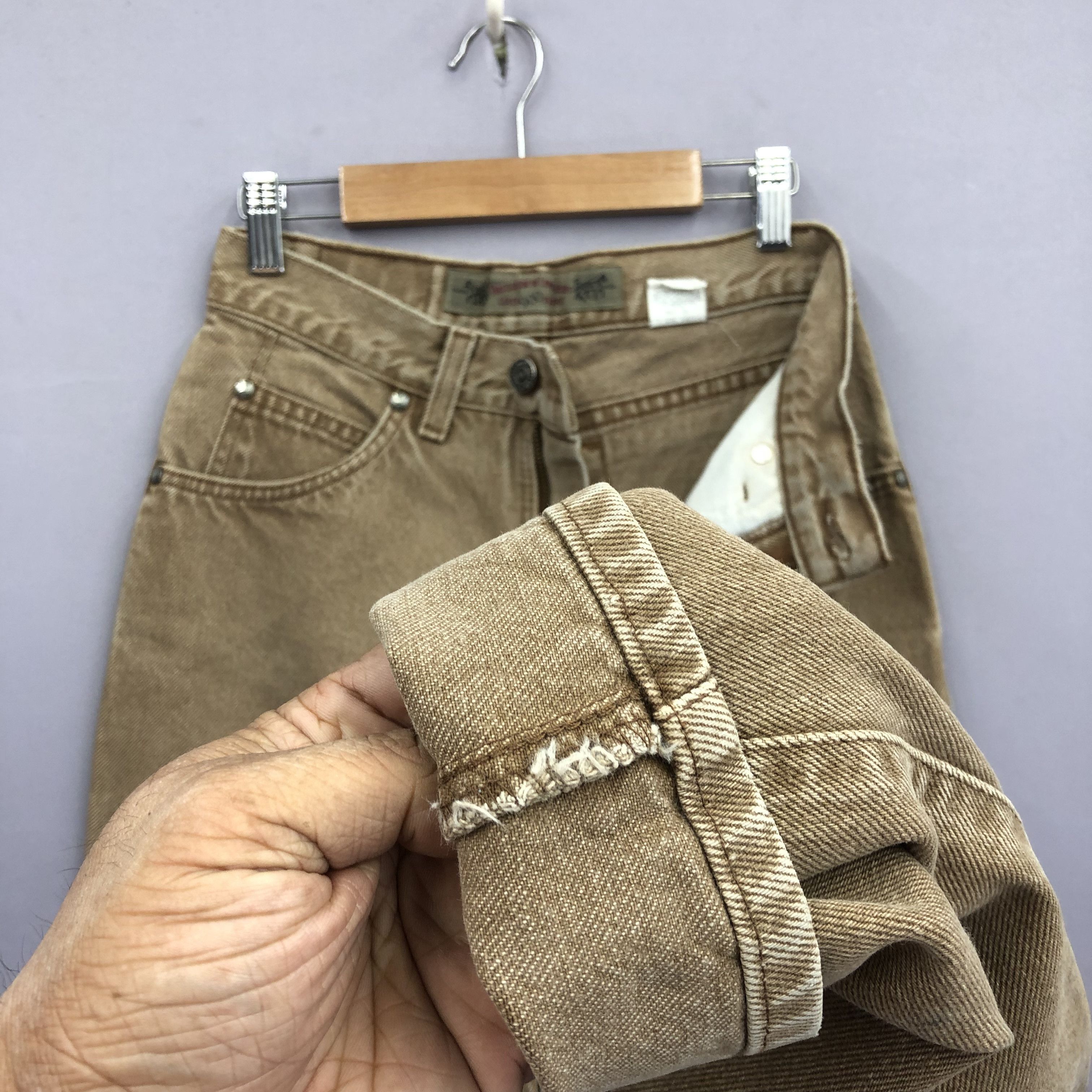 Levi's Vintage Levis Silvertab Faded Brown Jeans Levi's 579 Denim Size 24" / US 00 / IT 34 - 8 Thumbnail