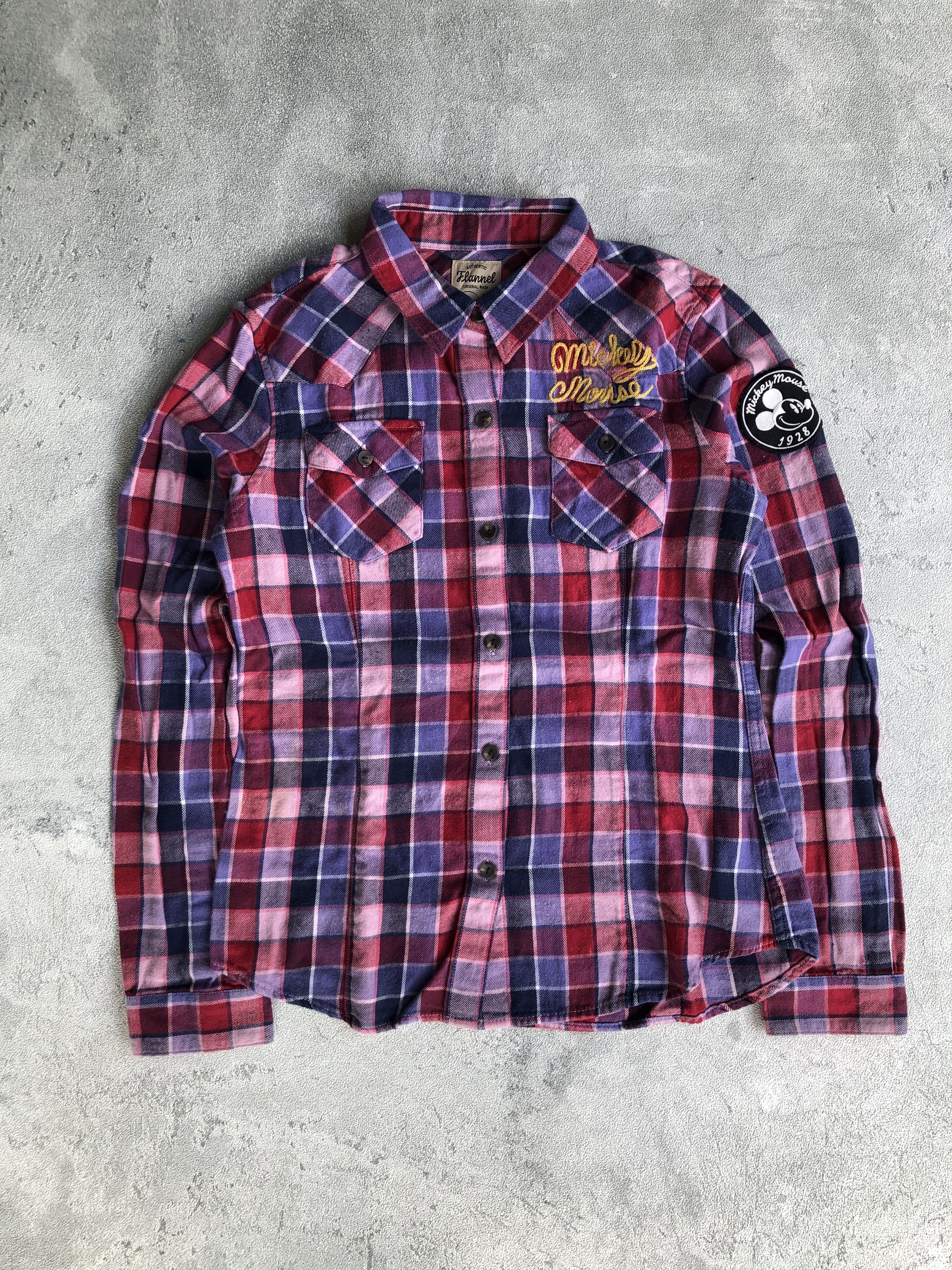 Disney × Mickey Mouse Mickey Mouse Flannel Disney Uniqlo Style Size US M / EU 48-50 / 2 - 1 Thumbnail