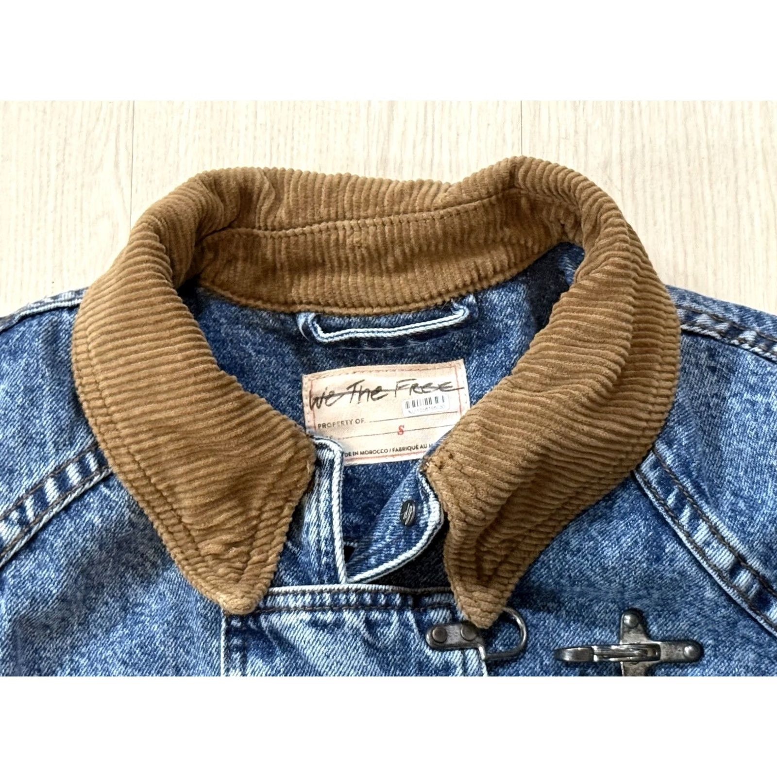 Vintage We The Free Coat Oversized Denim Barn Blue S Boys? Size S / US 4 / IT 40 - 5 Thumbnail