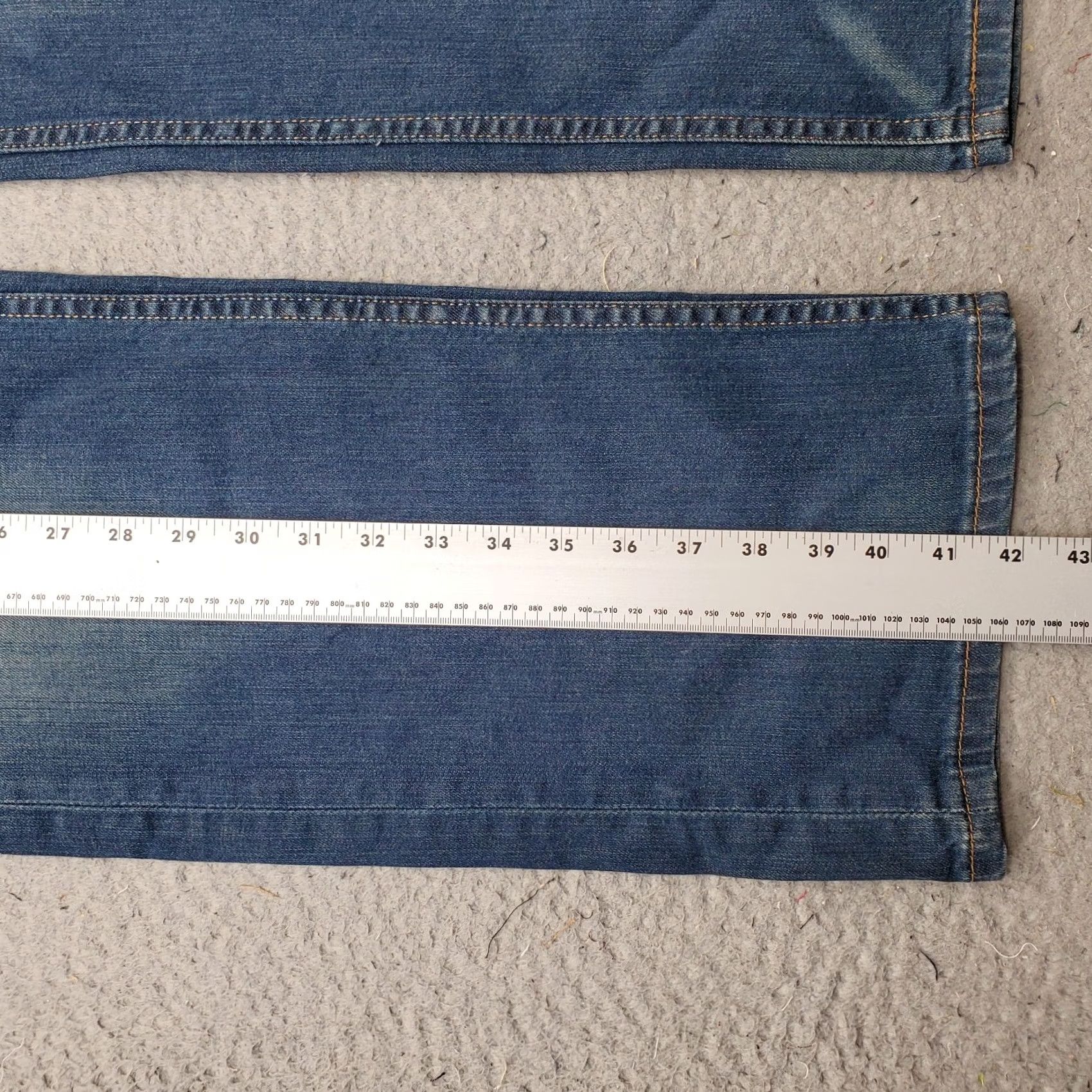 Levi's Levi's Mens 559 Straight Jeans 36x32 Blue Denim Red Tab 5-Pocket Medium Wash Straight Size US 36 / EU 52 - 3 Thumbnail
