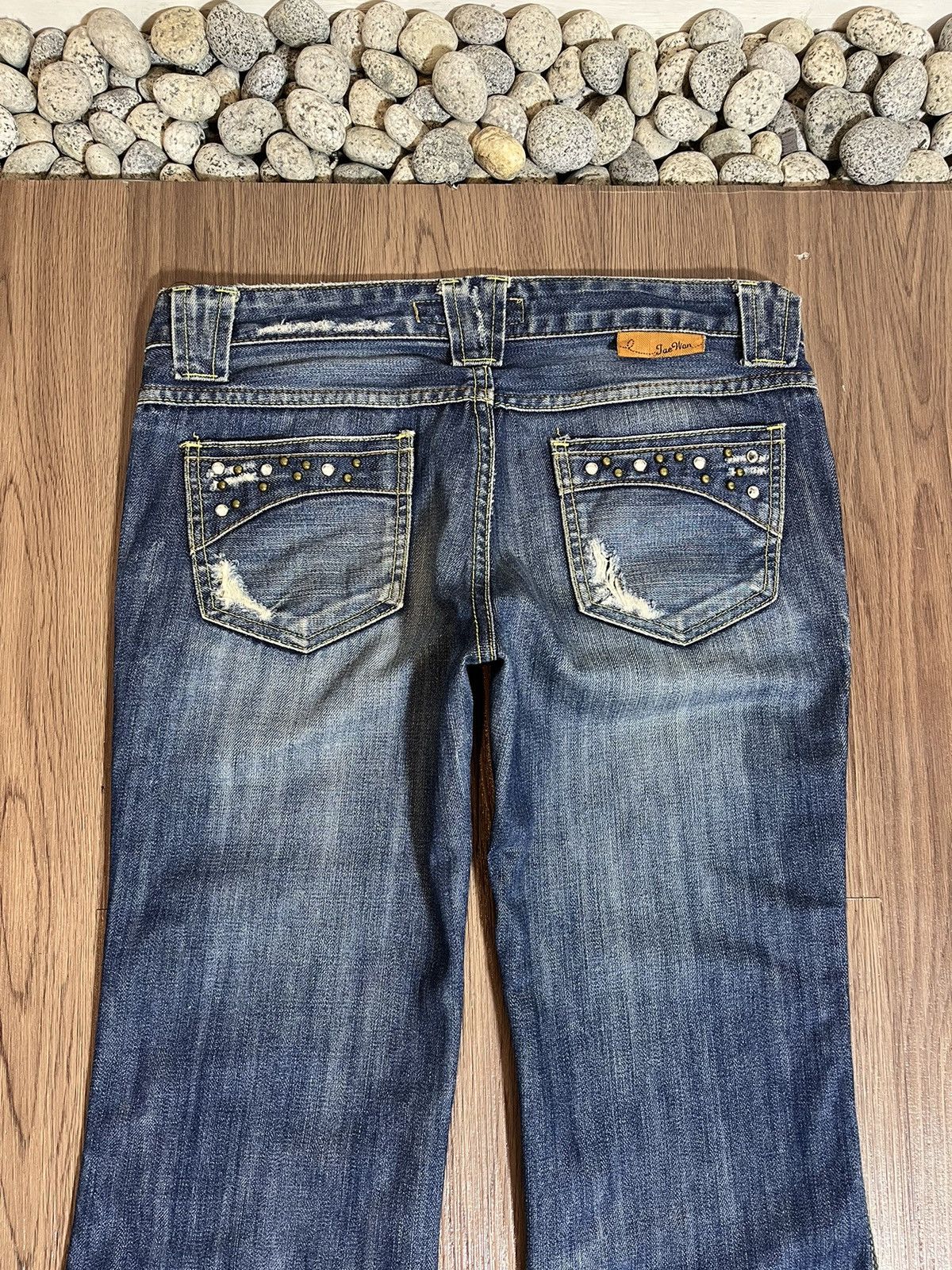 GOSTAR DE FUGA × Japanese Brand Studded flare distressed washed denim Size US 32 / EU 48 - 6 Thumbnail