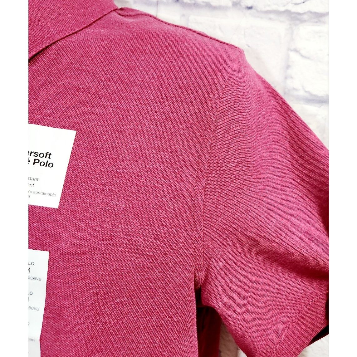Other Sonoma Burgundy Supersoft Pique Polo Medium New With Tags Size US M / EU 48-50 / 2 - 3 Thumbnail