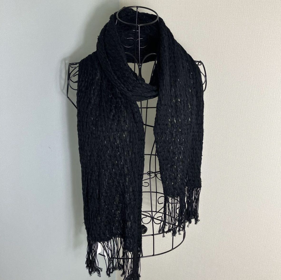 Y's × Yohji Yamamoto Y's Yohji Yamamoto - DIAGONAL PLAID STRIPE STOLE Size ONE SIZE - 8 Thumbnail