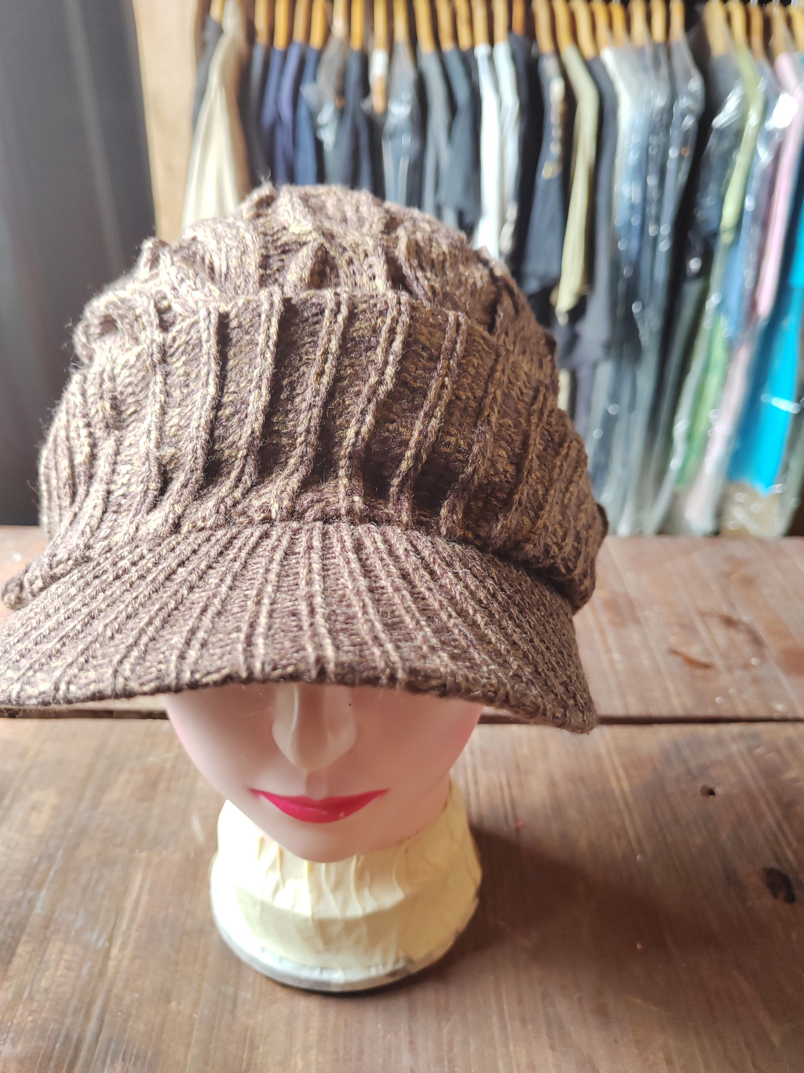 Japanese Brand Vintage Japanese Style Punk Crochet Big Beanie Snowcap Size ONE SIZE - 3 Thumbnail