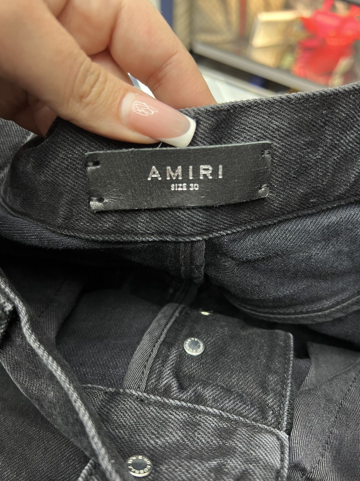 Amiri Amiri Baroque Logo Straight Leg Jeans Size US 30 / EU 46 - 11 Thumbnail