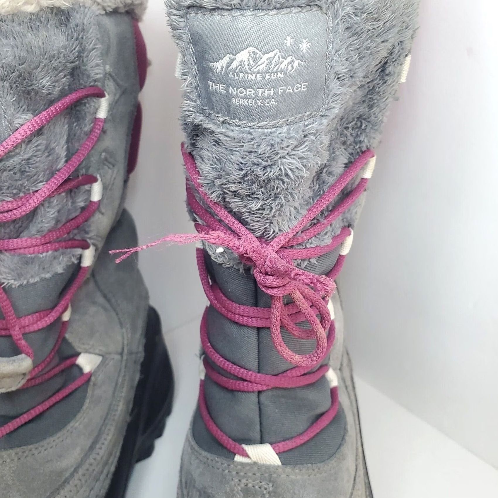 The North Face The North Face Gray Waterproof Winter Grip Boots Snow Boot Mid-Calf Women Size 6 Faux Fur Insulated Slip Resistant Size US 6 / IT 36 - 7 Thumbnail