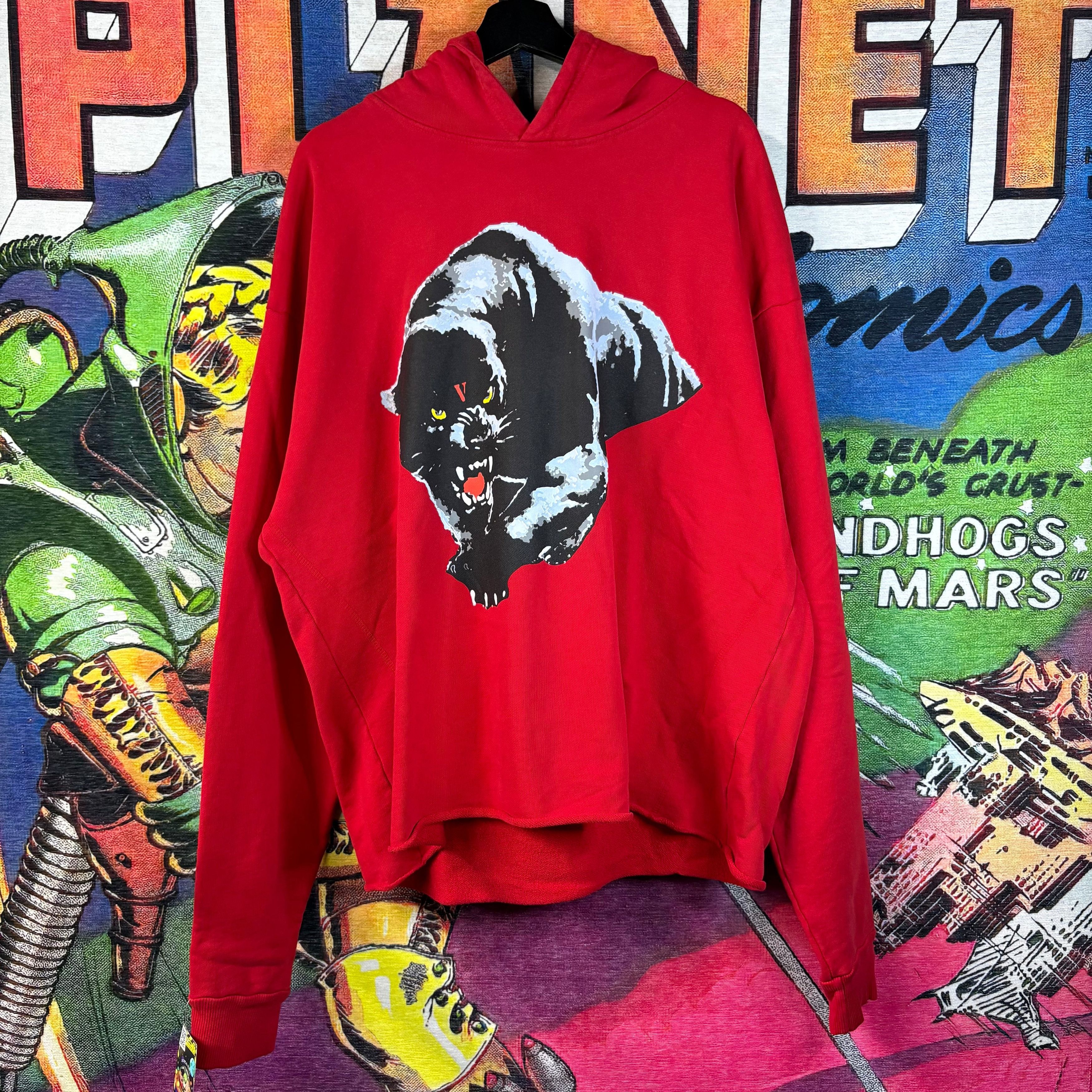 Vlone Vlone Red Panther Hoodie Size Large Size US L / EU 52-54 / 3 - 1 Thumbnail