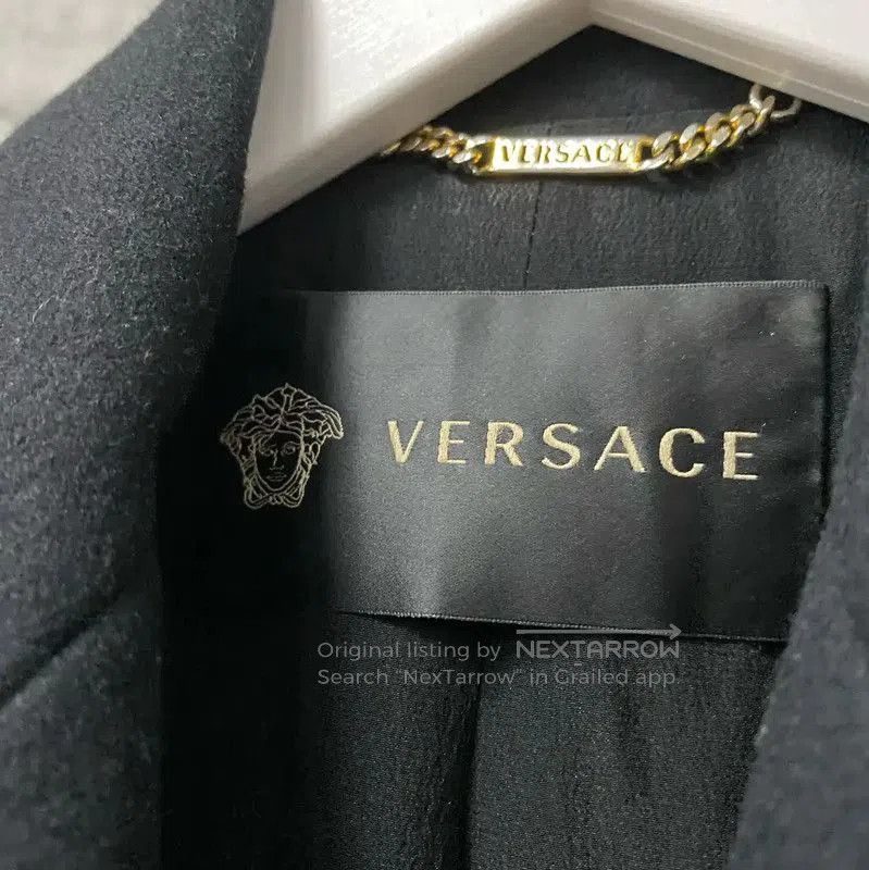 Versace Versace Black Wool Long Coat for Women . Size XXS / US 00 / IT 34 - 6 Thumbnail