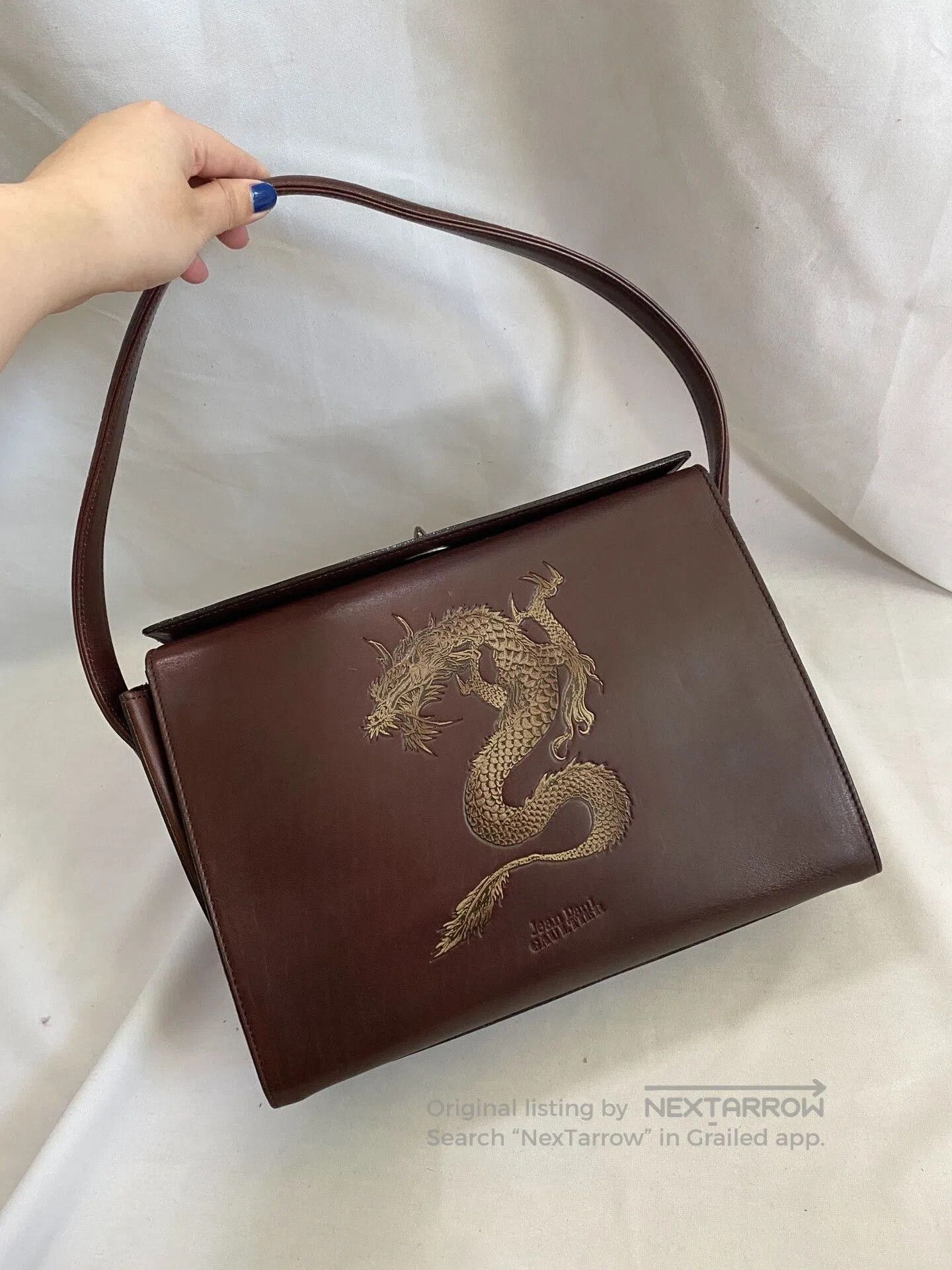 Jean Paul Gaultier Boxy Dragon Thorn Tote.