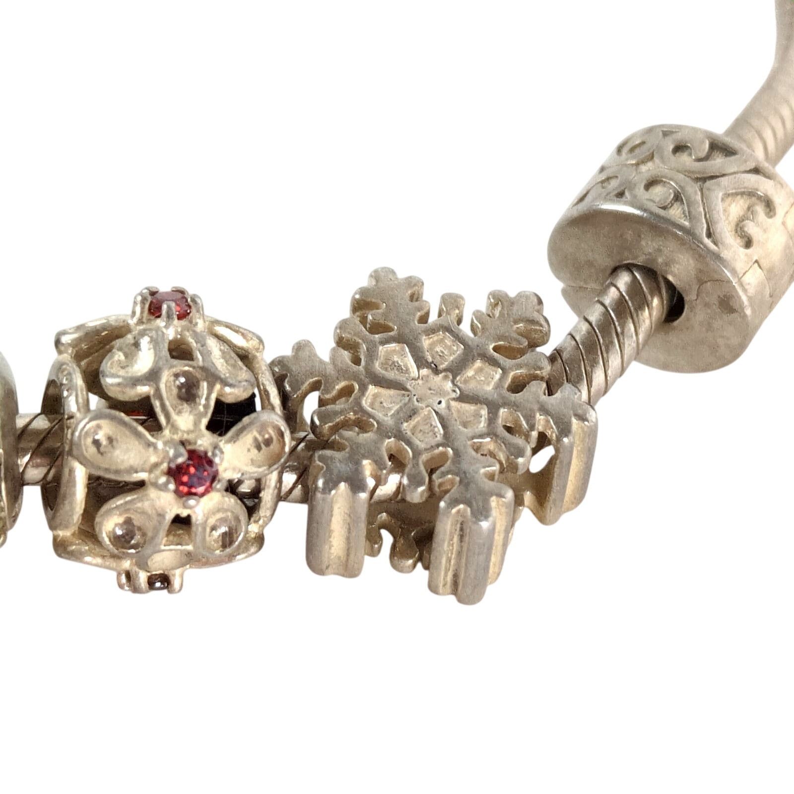 Other Soufeel 925 Sterling Silver Charm Bracelet w/ 8 Charms Size ONE SIZE - 7 Thumbnail