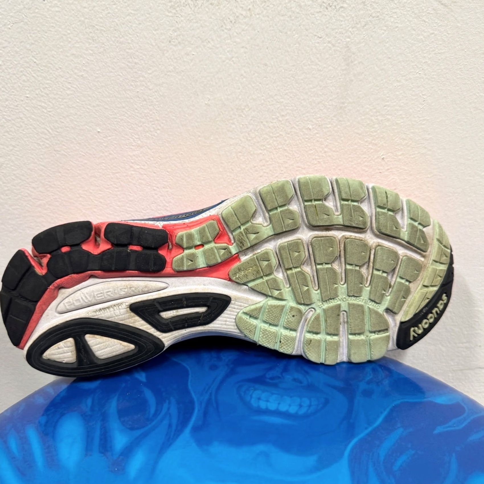 Saucony Saucony Ride 8 Women's 10.5 Running Worn Coral Blue Sea Power Grid Multicolor Womens, 10.5, Shoes, Worn, Saucony Ride 8, Running, Women Size US 11 / IT 41 - 7 Thumbnail