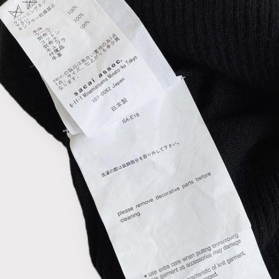 Sacai Pre Fall16 Hybrid Bondage Sleeve Sweater Size L / US 10 / IT 46 - 6 Thumbnail