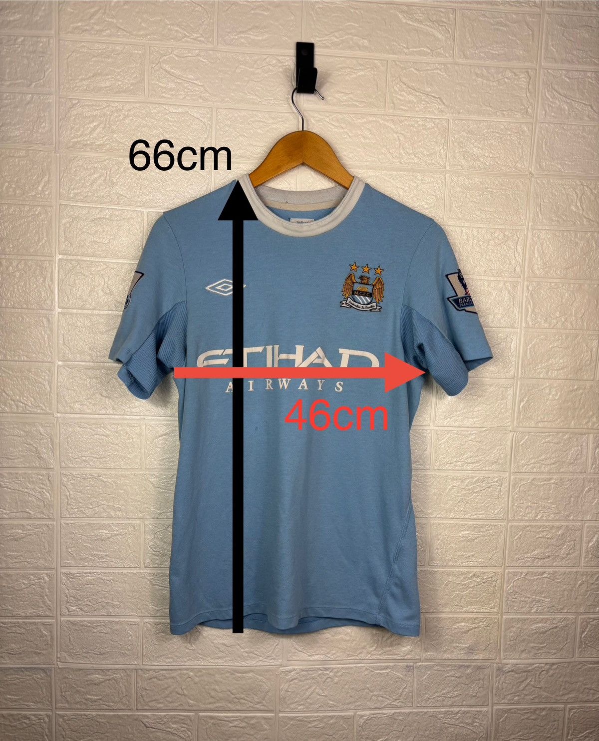 Umbro MANCHESTER CITY 2009-10 #10 ROBINHO FOOTBALL SOCCER JERSEY Size US S / EU 44-46 / 1 - 3 Thumbnail