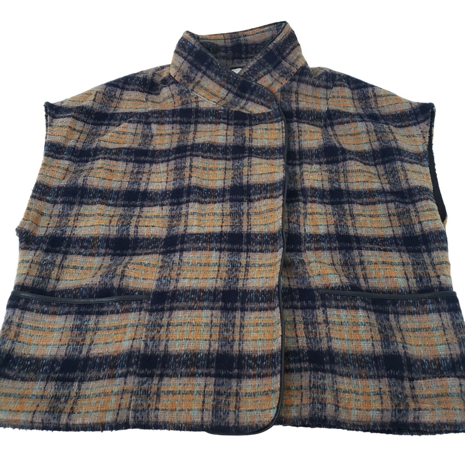 Anthropologie Andersen & Lauth Plaid Kura Vest Womens One Size Sleeveless Size ONE SIZE - 1 Thumbnail