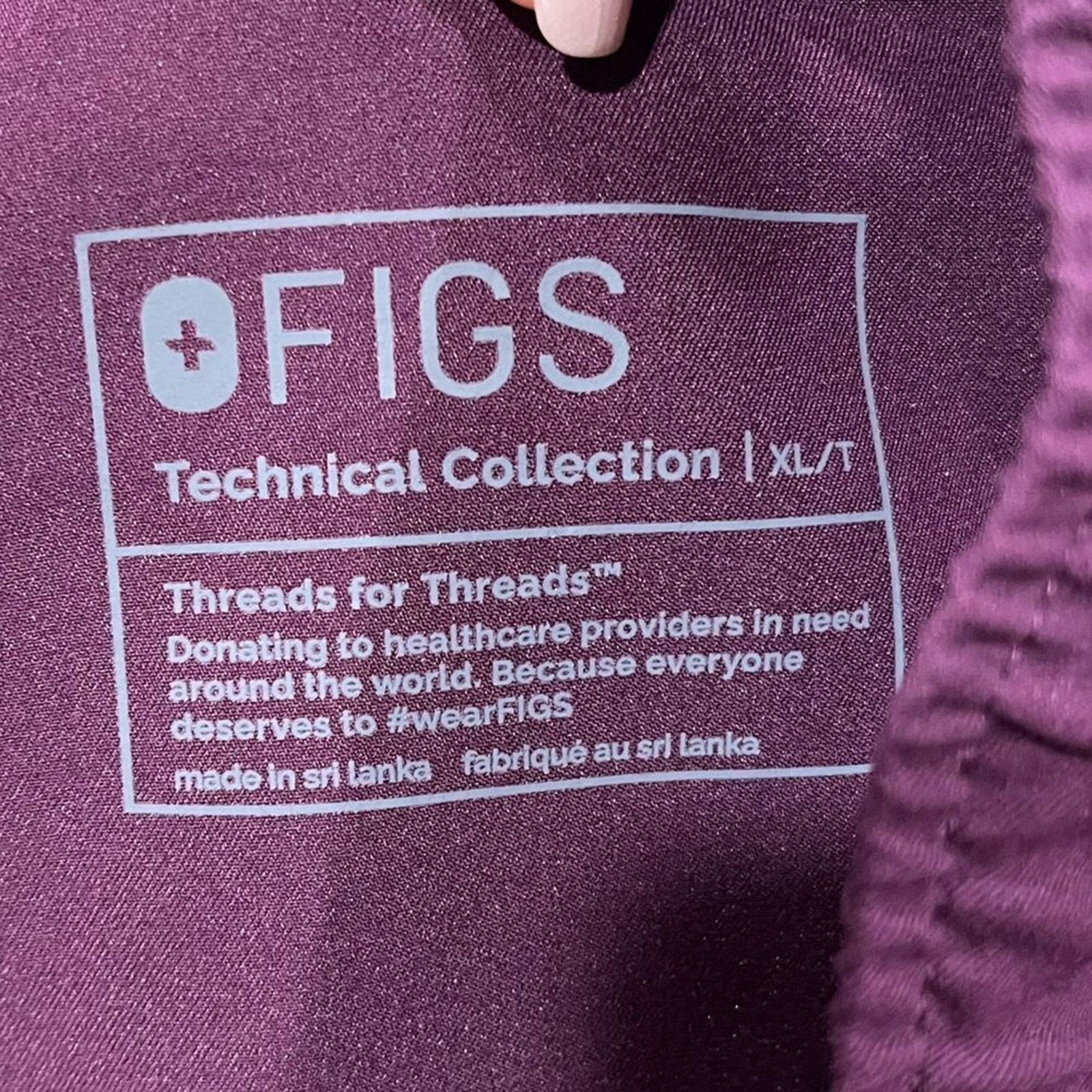 Vintage NWT Figs Tansen Jogger Scrub Pants Drawstring Purple XL Size 40" / US 18 - 8 Thumbnail