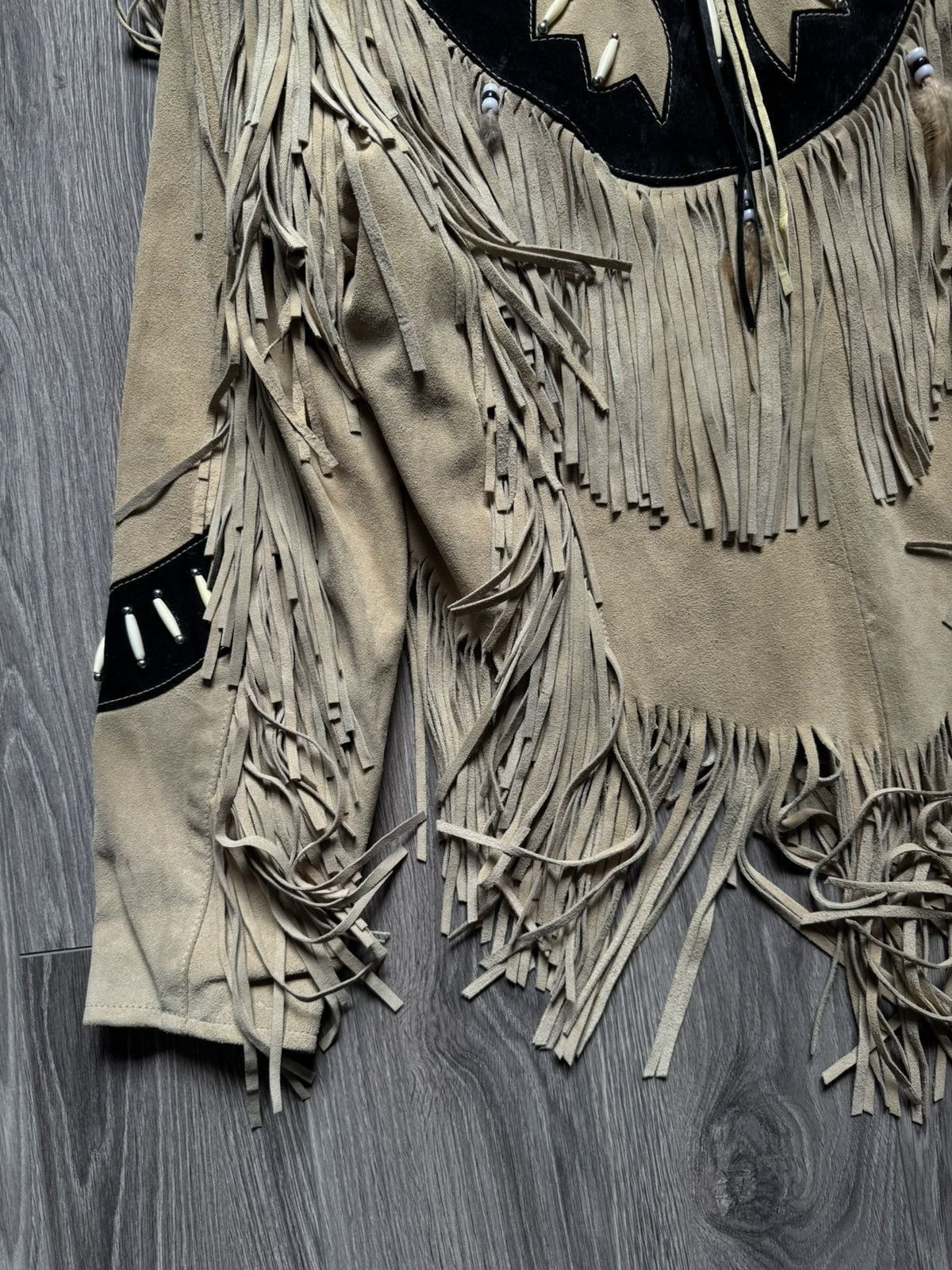 MDK Real Leather Mens Suede Fringe Cowboy western jacket L Size US L / EU 52-54 / 3 - 11 Thumbnail
