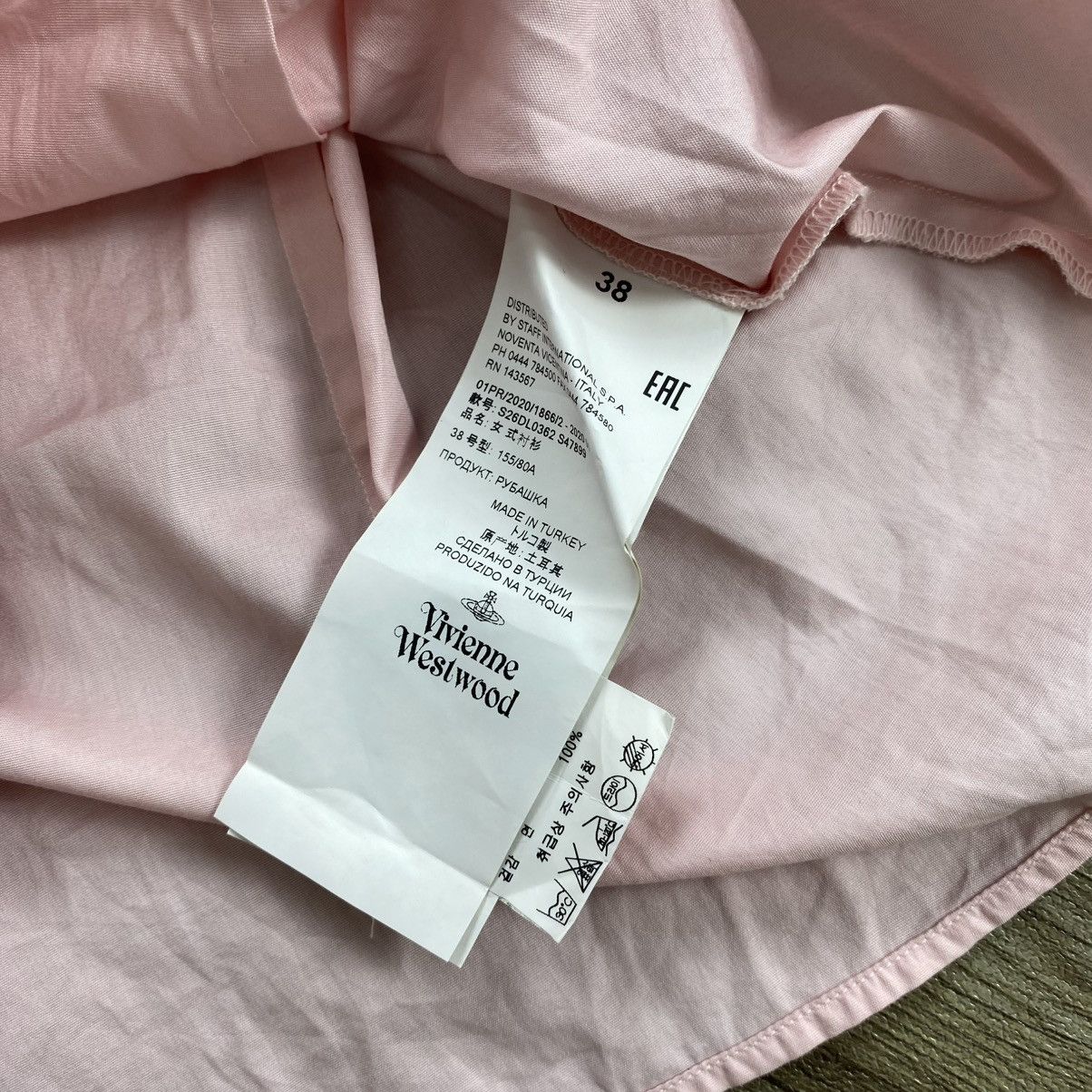 Vivienne Westwood Vintage Vivienne Westwood Sexy Pink Blouse Button Up Shirt Size XS / US 0-2 / IT 36-38 - 7 Thumbnail