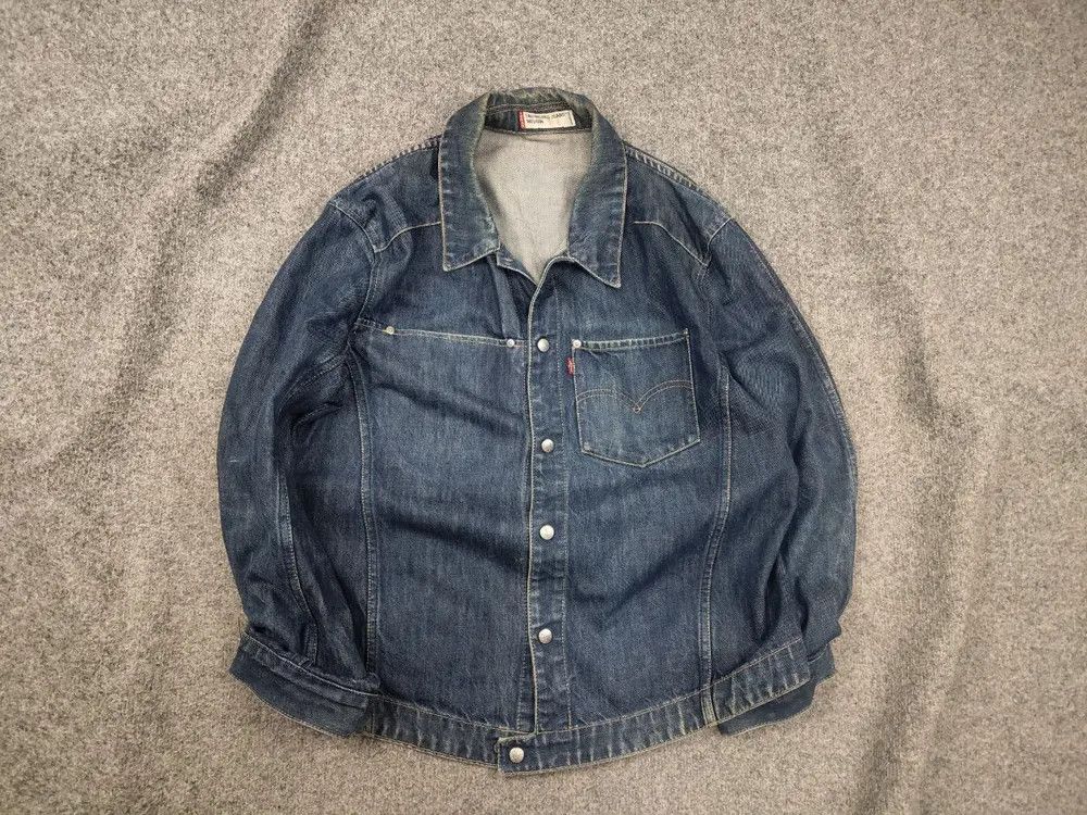 Levi's Vintage 00's Levi's Engineered Jeans Denim Trucker Jacket Size US M / EU 48-50 / 2 - 1 Thumbnail
