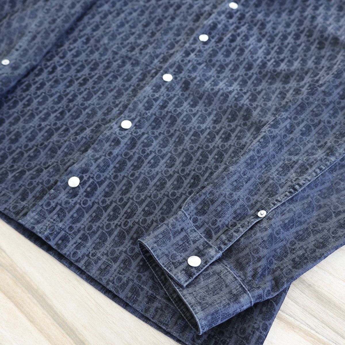 Dior Dior Oblique Grey Denim Jacket Size US L / EU 52-54 / 3 - 3 Thumbnail