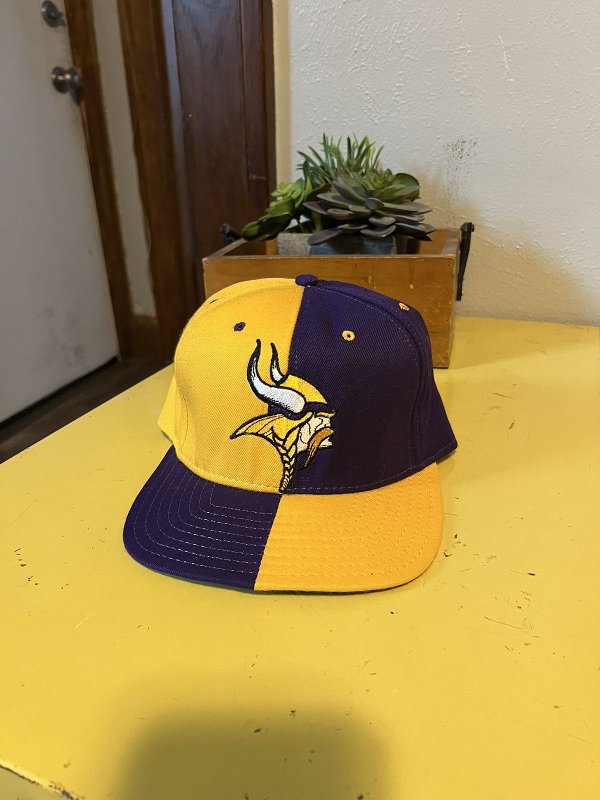 American Needle × Vintage Vintage Minnesota Vikings American Needle Hat 7 3/8 Size ONE SIZE - 2 Thumbnail
