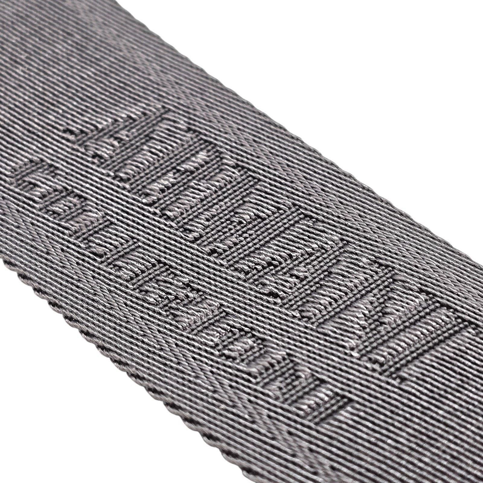 Armani Collezioni Fabric with Metal Double Ring Buckle Gray Belt - New Size ONE SIZE - 4 Thumbnail