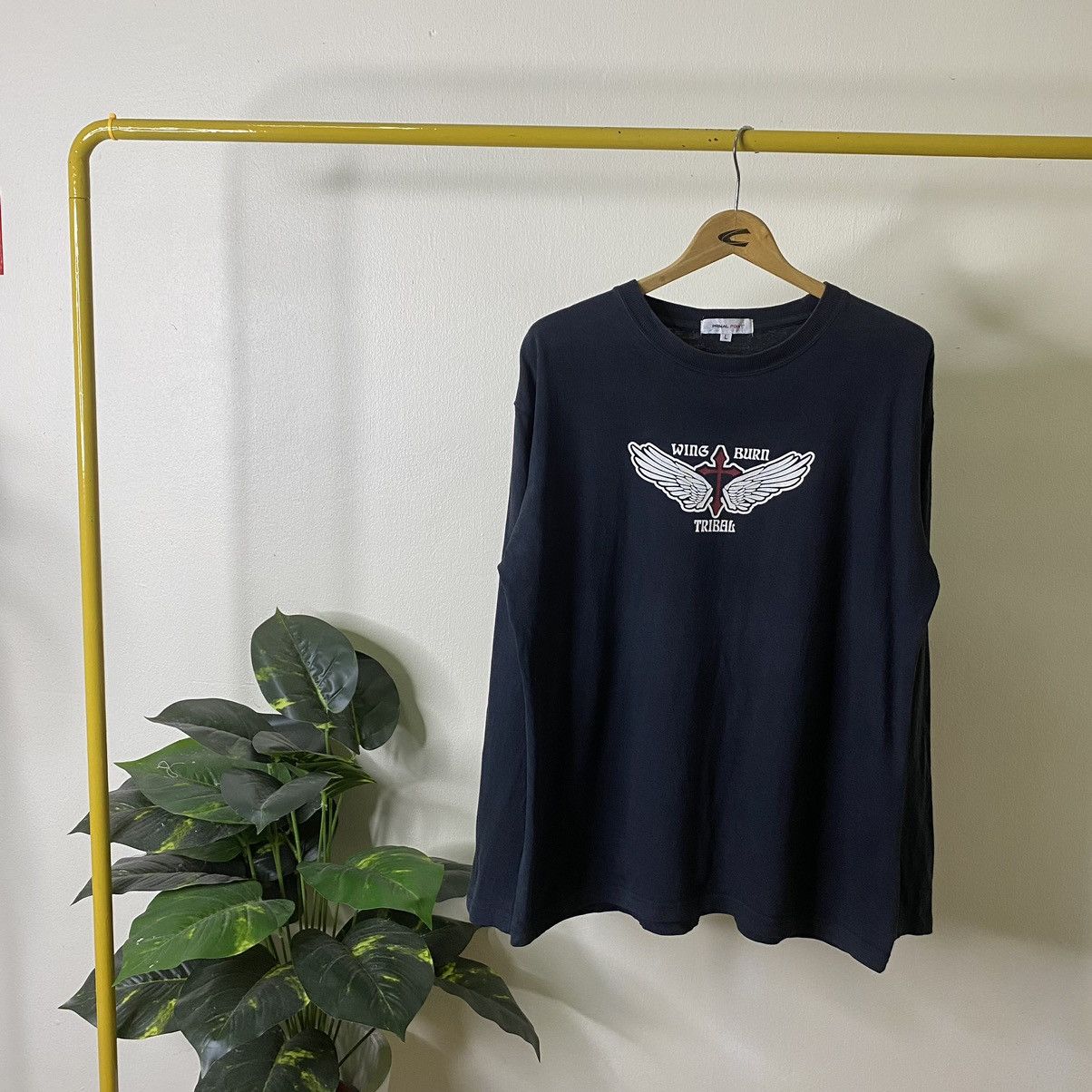 If Six Was Nine × Japanese Brand × Seditionaries Wing Burn Tribal Ifsixwasnine Cyber Gothic Punk LS Tee Size US L / EU 52-54 / 3 - 5 Thumbnail