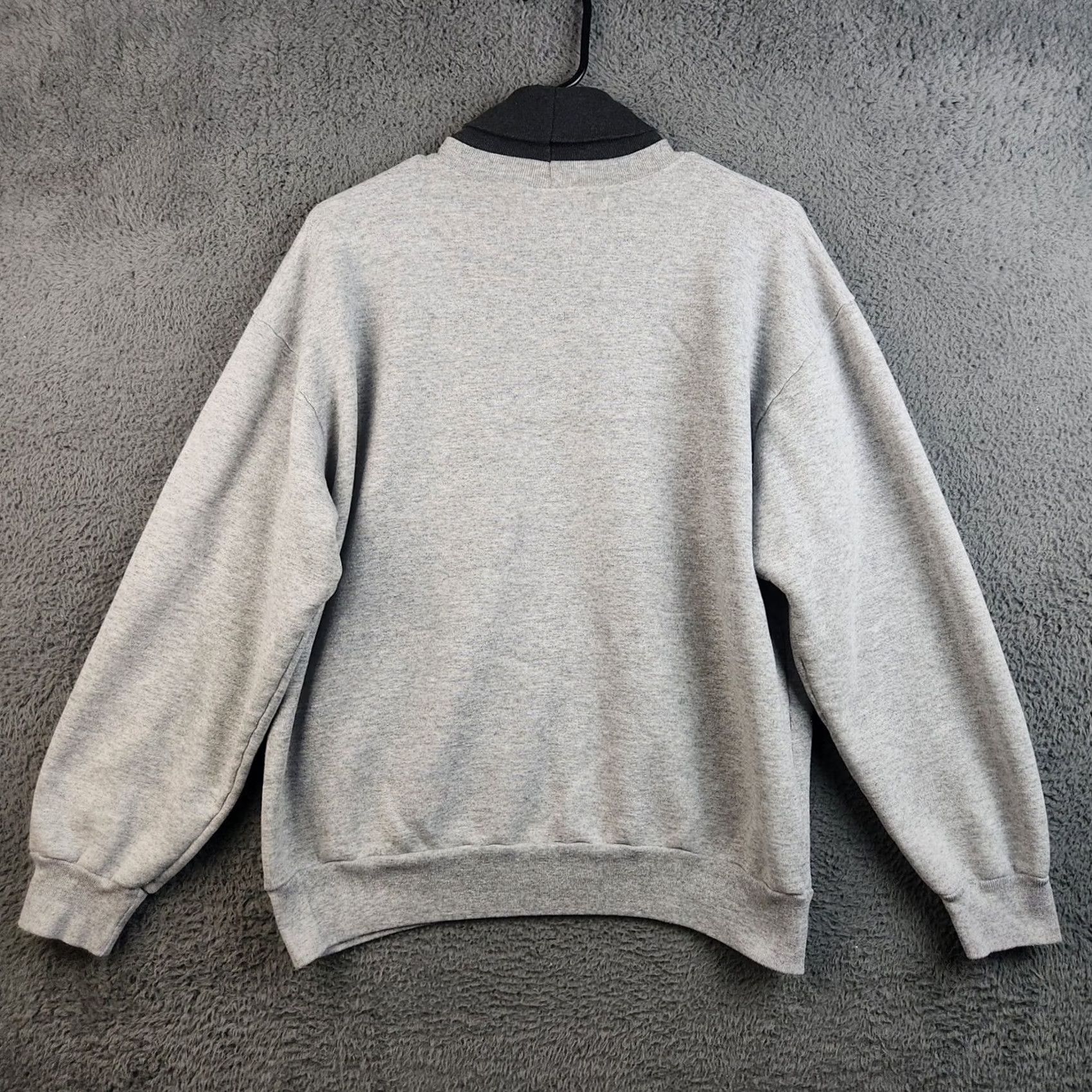 Vintage Majestic Sweatshirt Mens L Carolina Panthers NFL Football Gray Mock Neck, Men's — image 2 of 6