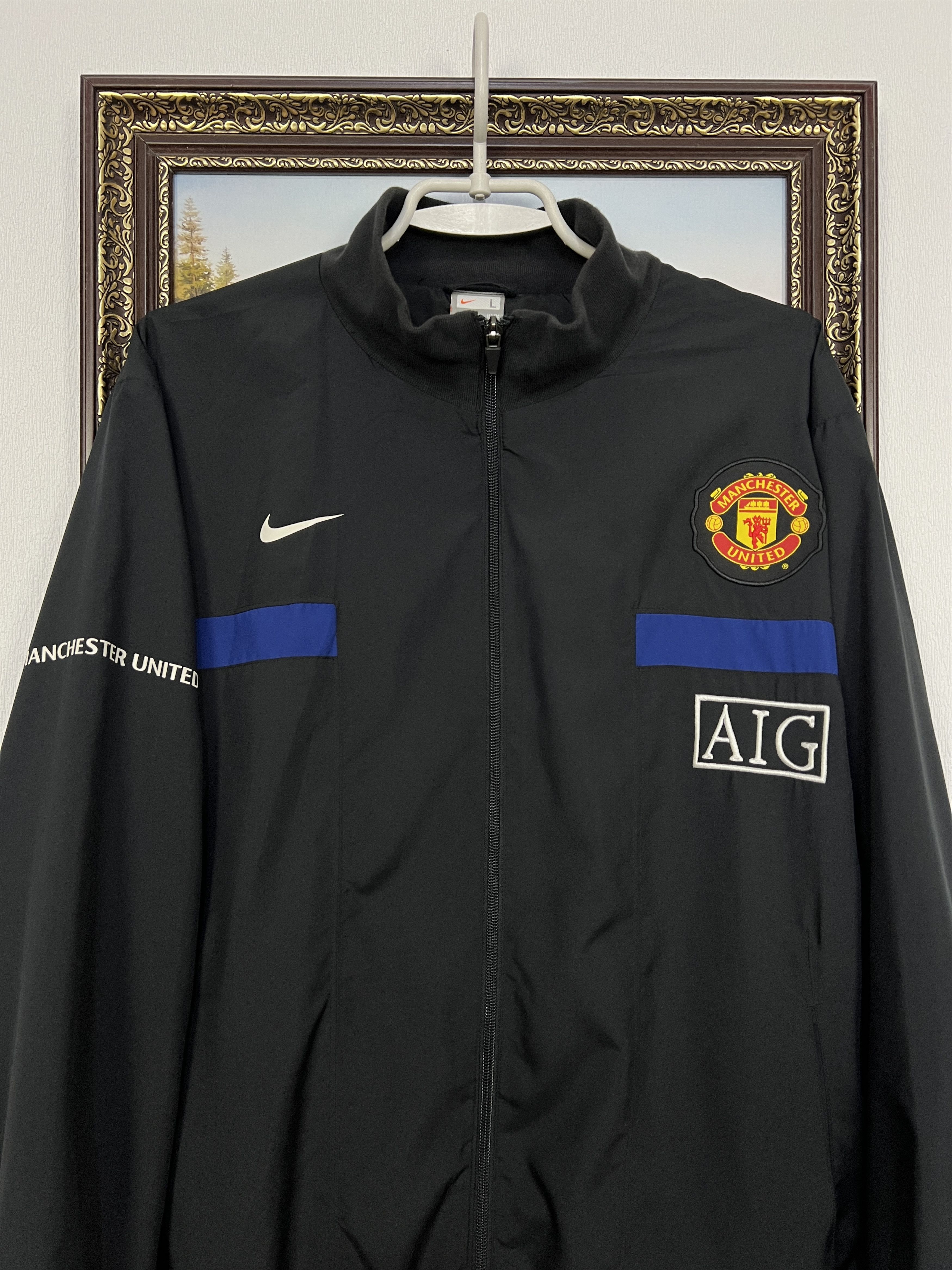 Nike Vintage Nike Manchester United Football Soccer AIG Jacket Size US L / EU 52-54 / 3 - 2 Thumbnail