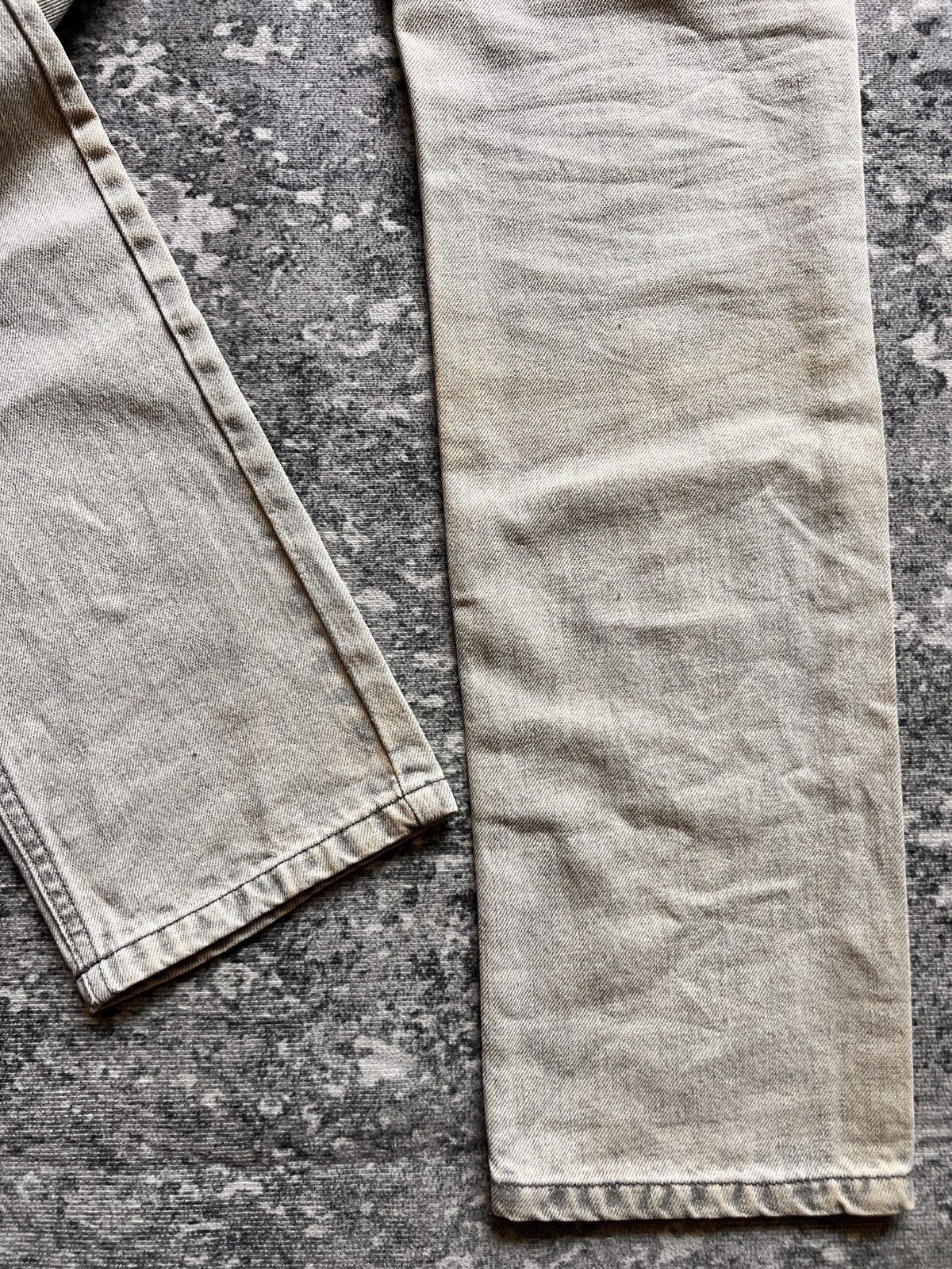 AMI AMI Beige Acid Wash Jeans Size US 32 / EU 48 - 11 Thumbnail