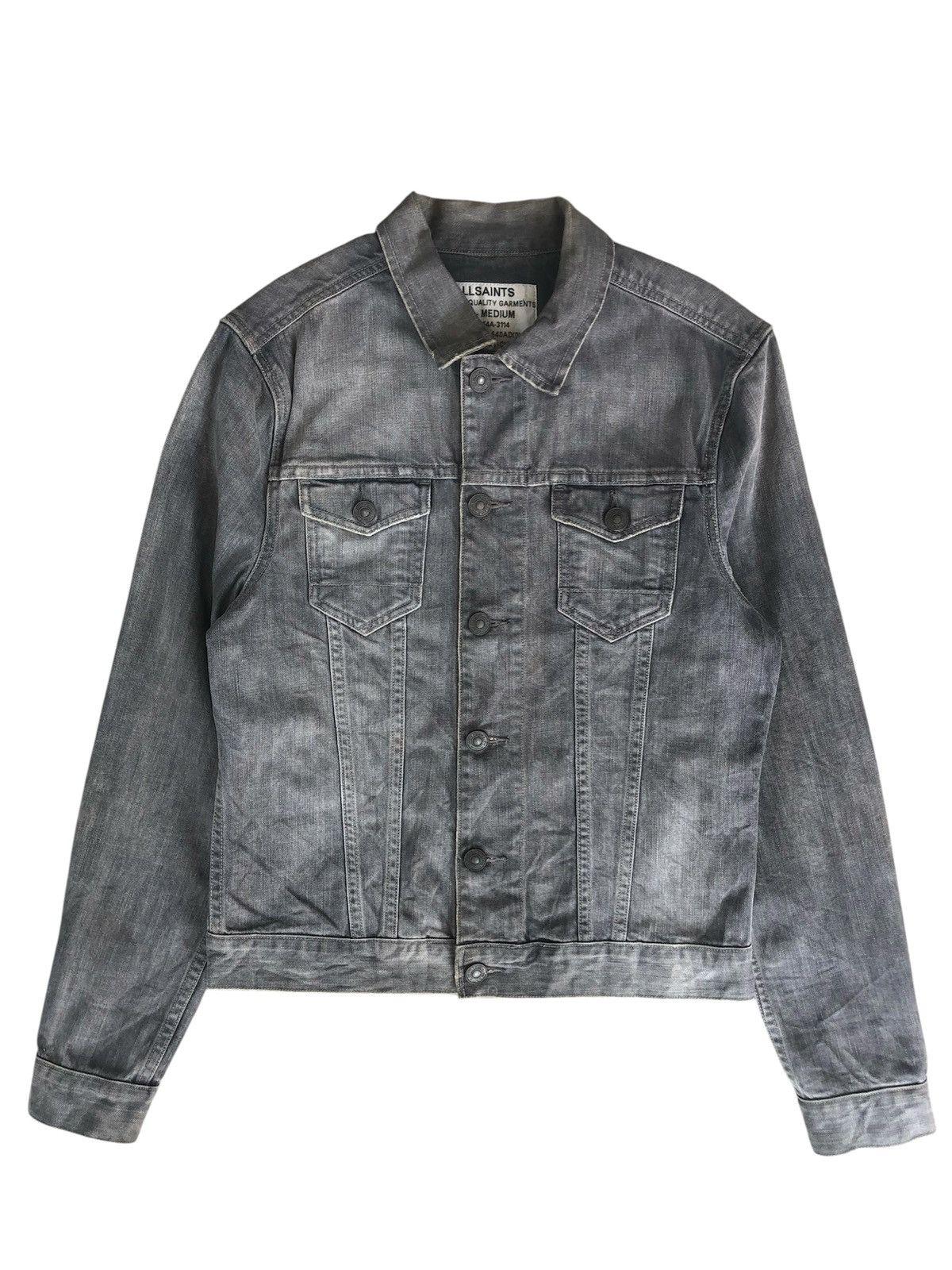Allsaints Trucker Type 3 Allsaints Denim Jacket Distressed Size US M / EU 48-50 / 2 - 1 Thumbnail