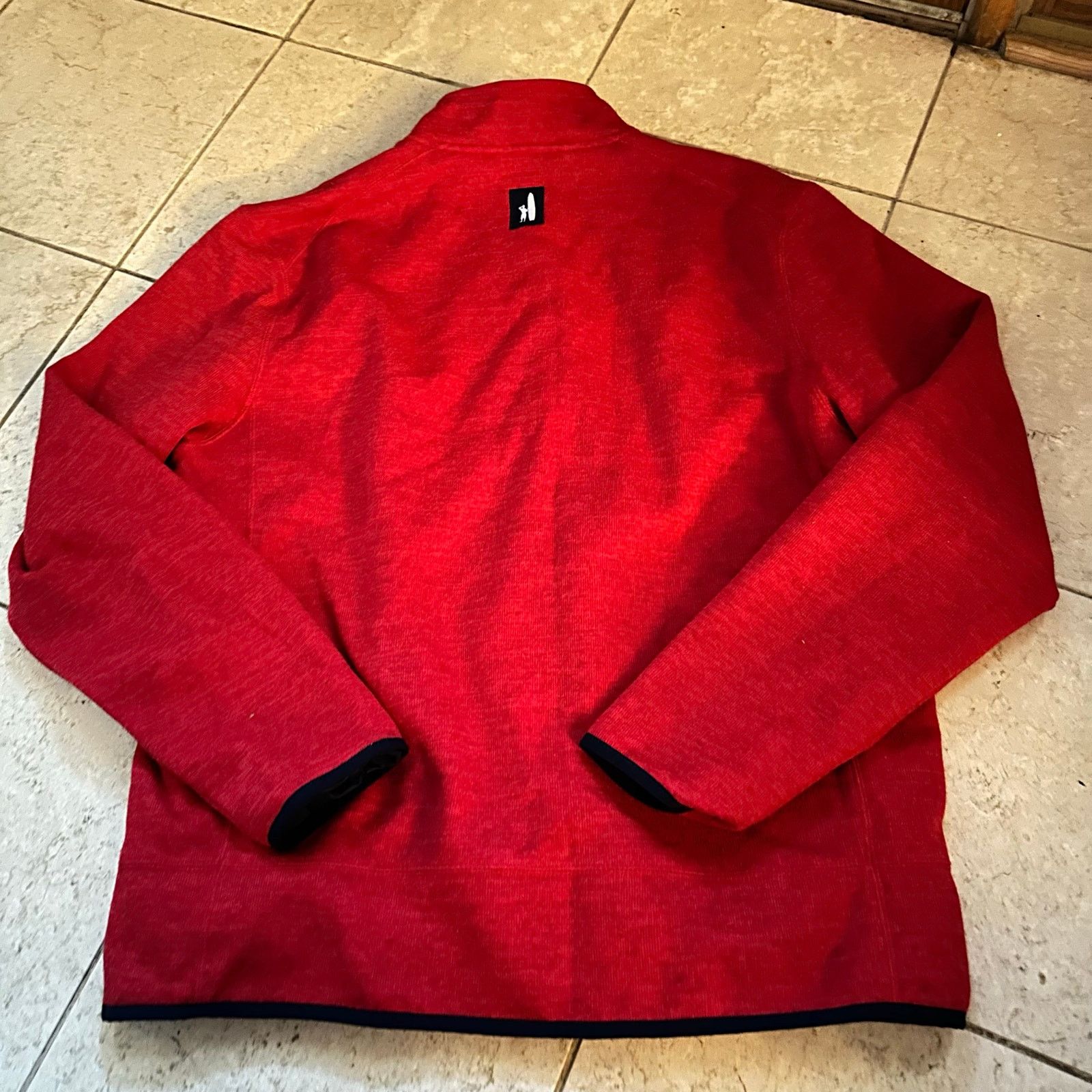 johnnie-O Johnnie-O XL Jacket Red Coastal Fleece Lined Zip Pockets Size US XL / EU 56 / 4 - 2 Thumbnail