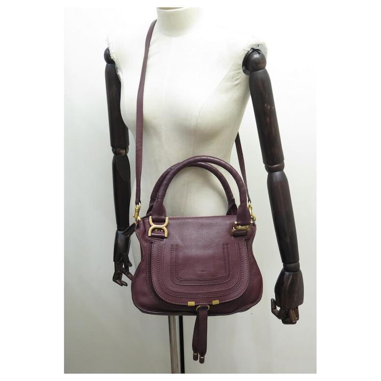 Chloe o1loc1c1024 Size: OS / Marcie Small Carry in Deep Violine Size ONE SIZE - 3 Thumbnail