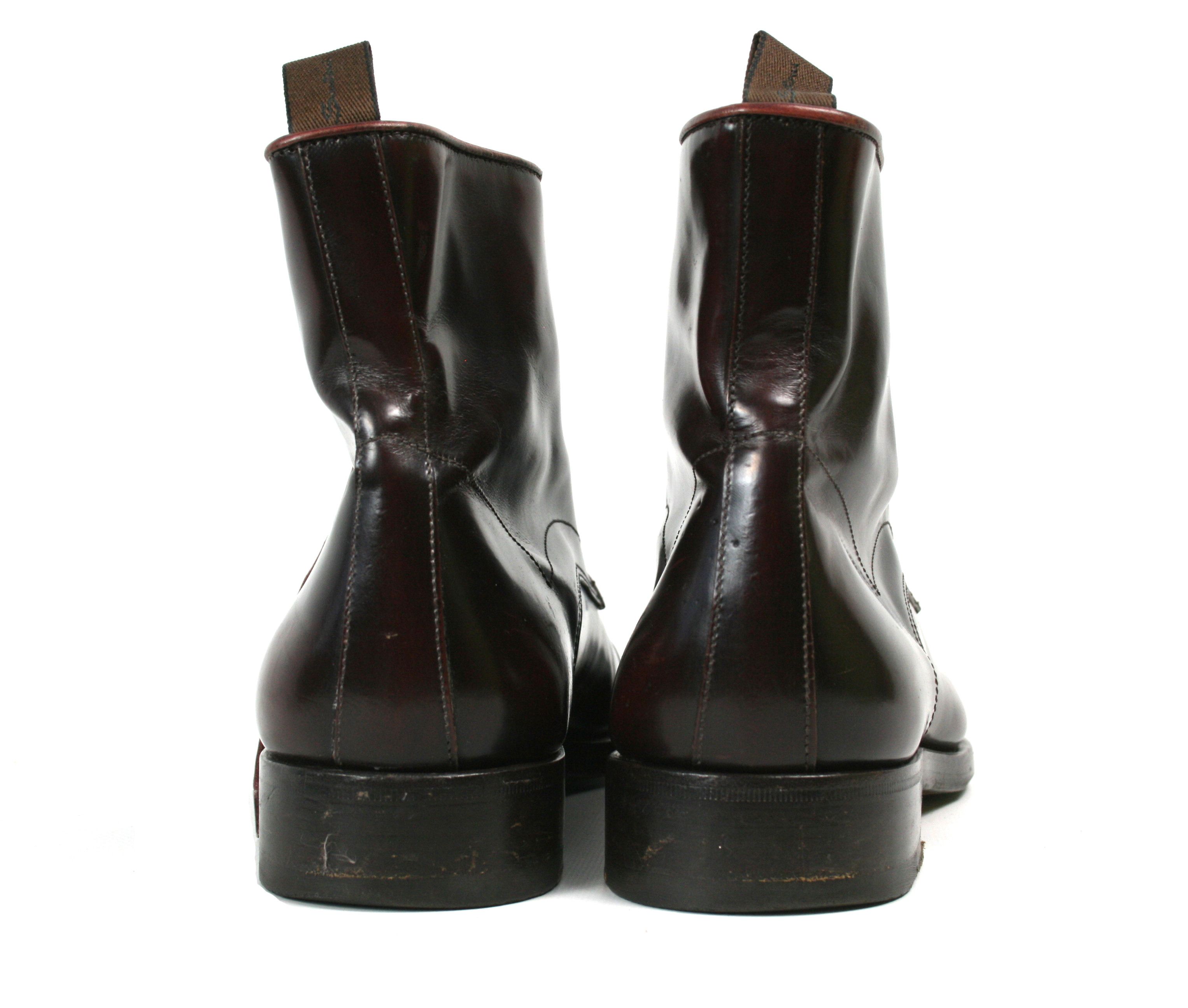 Santoni Patent Leather High Combat Boots Size US 8 / EU 41 - 9 Thumbnail