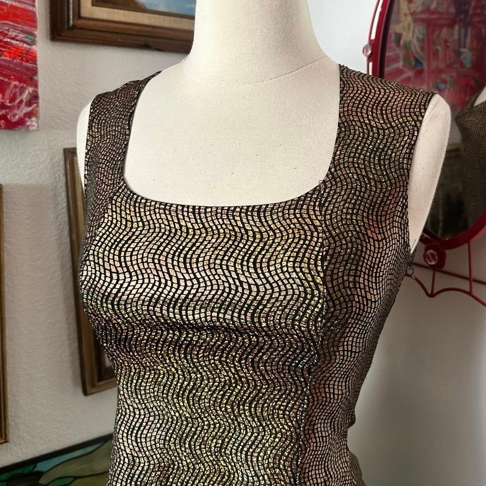 Other ps vintage y2k gold holographic tank top Size S / US 4 / IT 40 - 2 Thumbnail