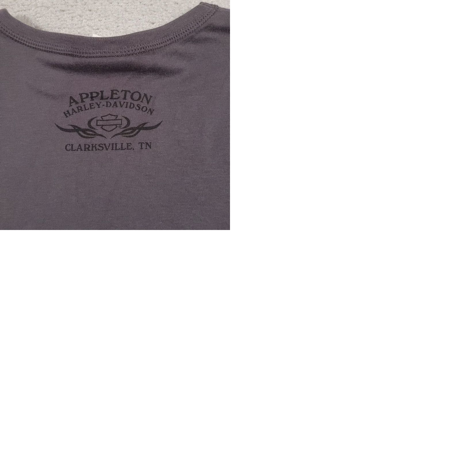 Harley Davidson VINTAGE Harley-Davidson Shirt Womens Large Gray Appleton Clarksville TN 2000s USA Size L / US 10 / IT 46 - 9 Thumbnail