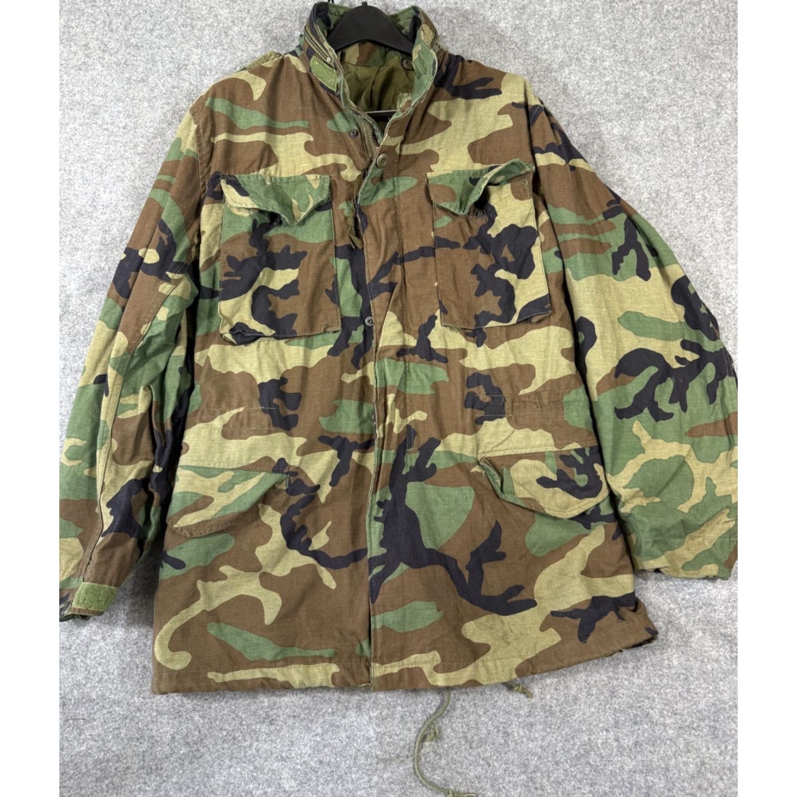 Vintage VINTAGE Woodland M65 Field Jacket Camouflage Green Long Blue? Size US S / EU 44-46 / 1 - 2 Thumbnail