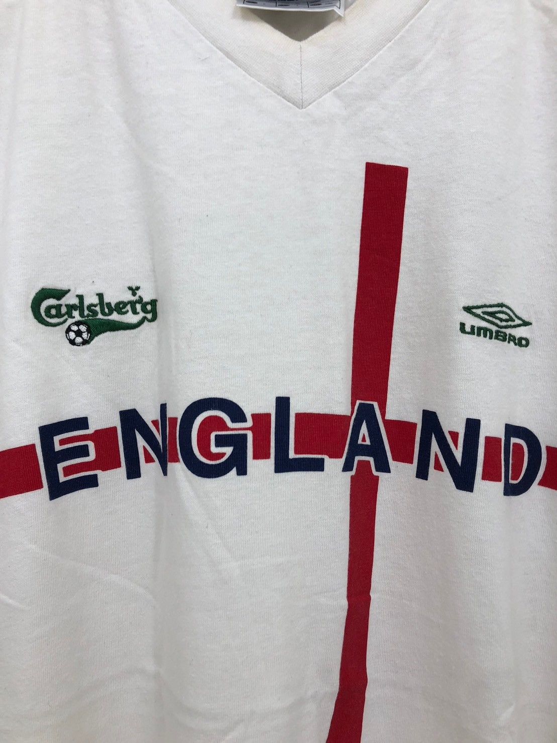 Umbro × Vintage Vintage England Umbro Carlsberg shirt wts01 Size US L / EU 52-54 / 3 - 4 Thumbnail