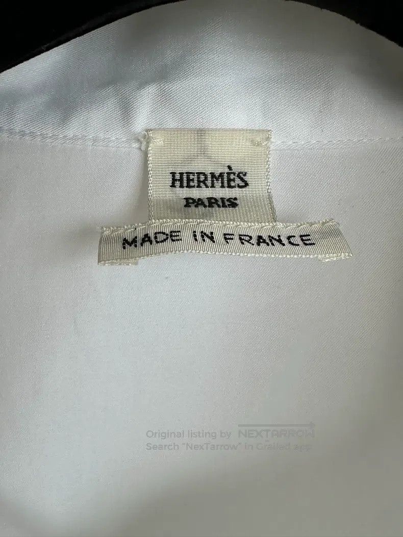 Hermes Hermes White pleated long sleeve shirt dress Size XS / US 0-2 / IT 36-38 - 2 Thumbnail