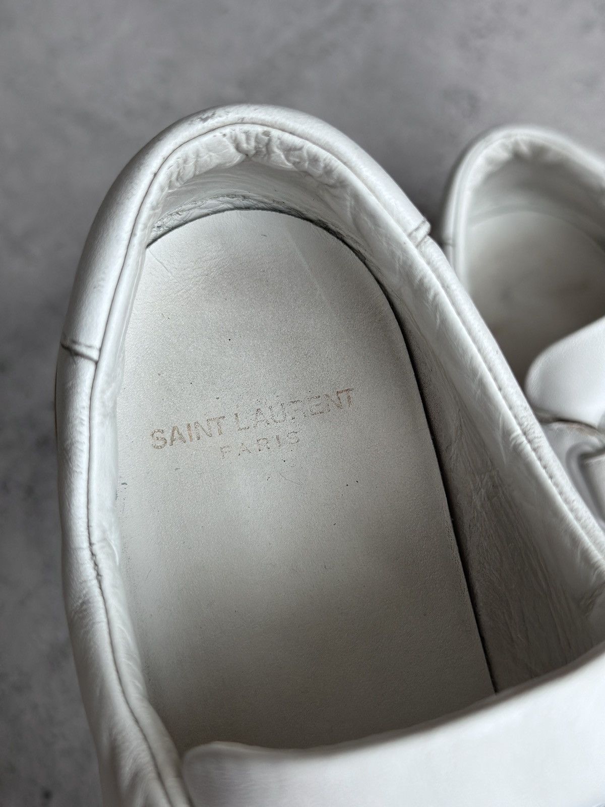 Saint Laurent Paris HEDI SLIMANE | SL/01 VELCRO STRAP COURT CLASSIC LOW TOP Size US 9 / EU 42 - 15 Thumbnail